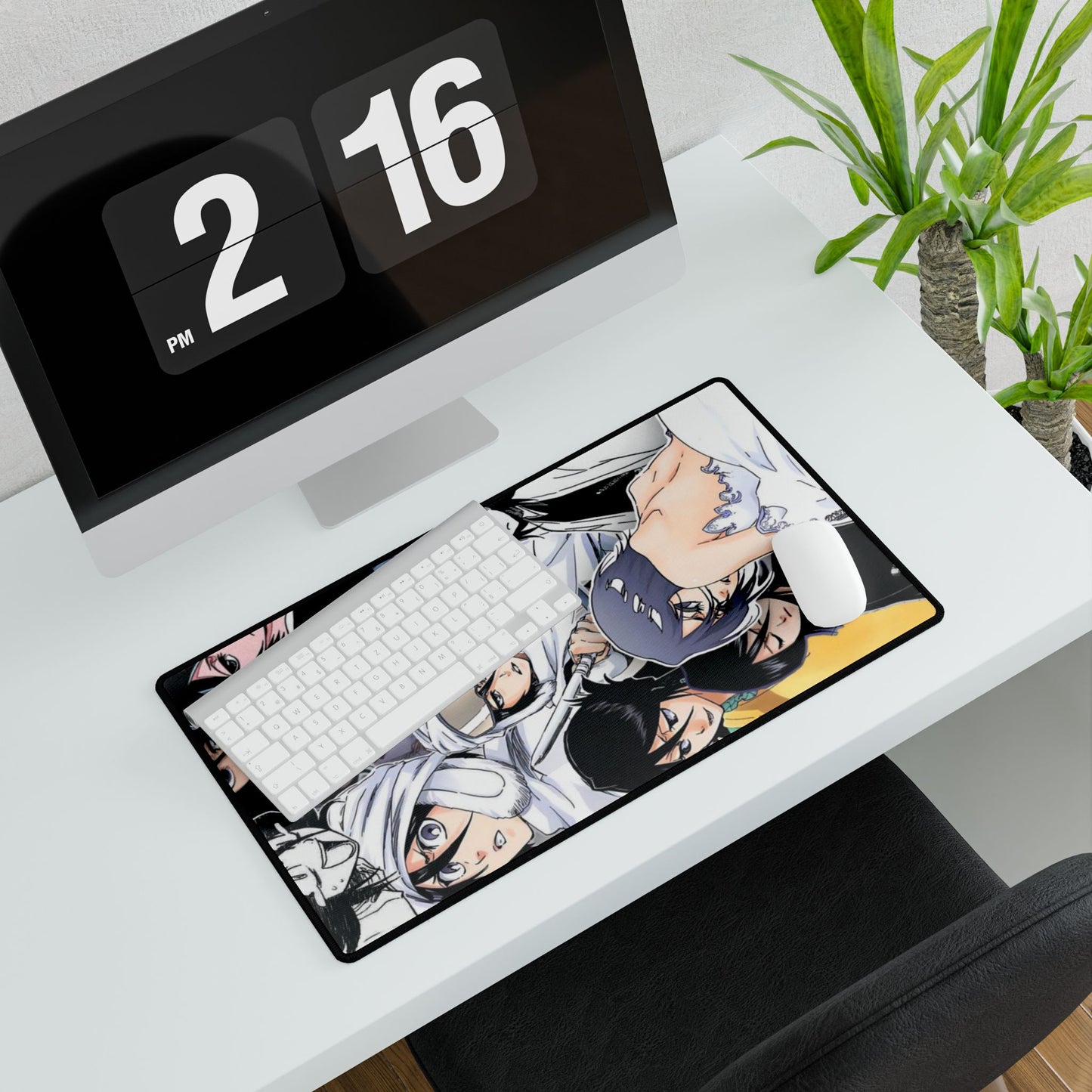 Rukia Kuchiki Desk Mats, Bleach Anime Snow Design, Shonen Manga Desk Protector, Ichigo Orihime Renji Gift, Toshiro Wall Decor, Soul Reaper