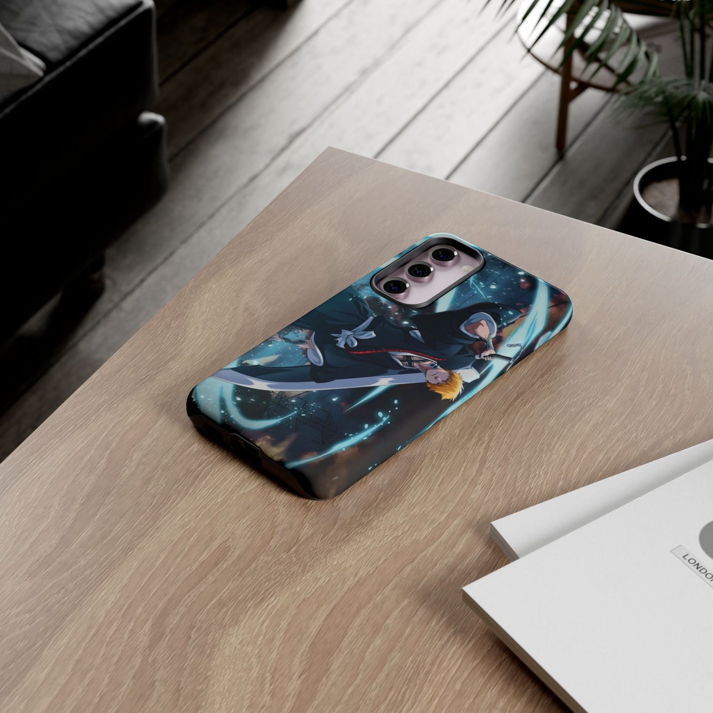Ichigo, Kurosaki, Tough, Phone, Cases, Bleach, anime, manga, shonen, substitute, soul, reaper, society, rukia, kuchiki, bankai,