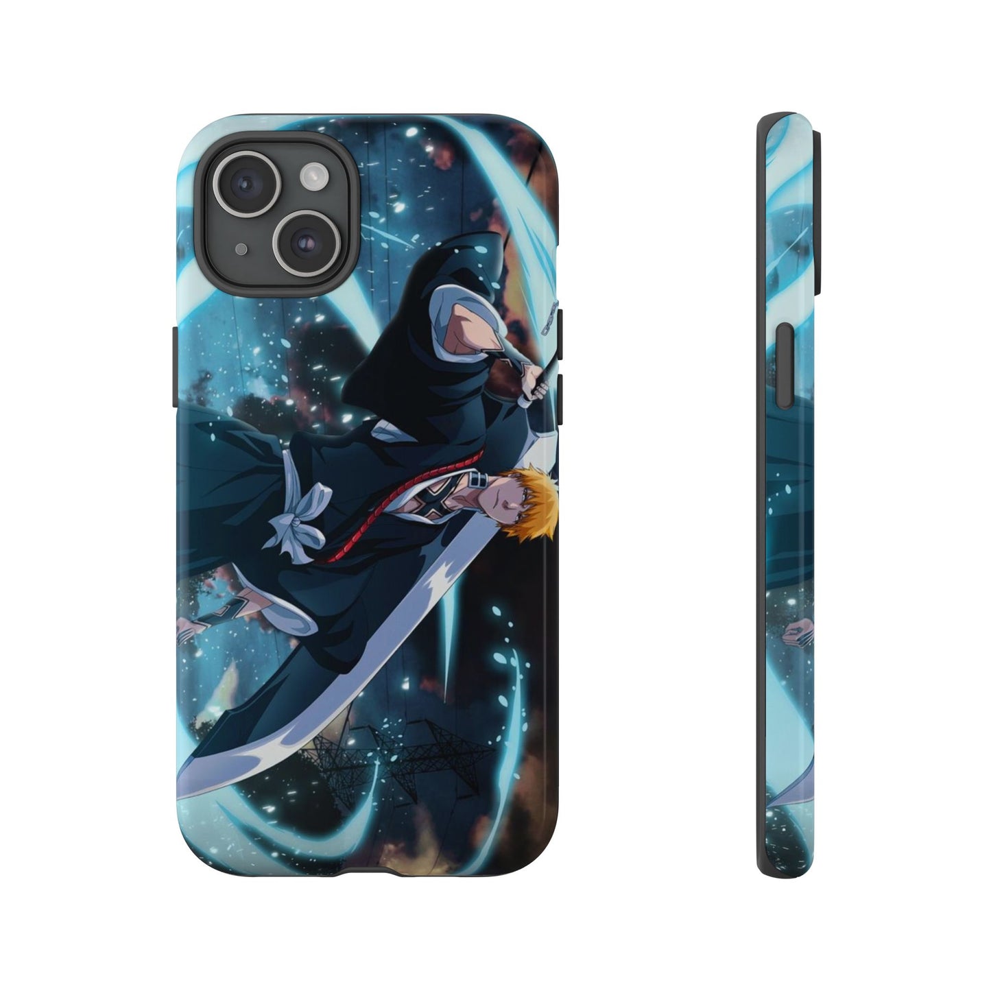 Ichigo, Kurosaki, Tough, Phone, Cases, Bleach, anime, manga, shonen, substitute, soul, reaper, society, rukia, kuchiki, bankai,