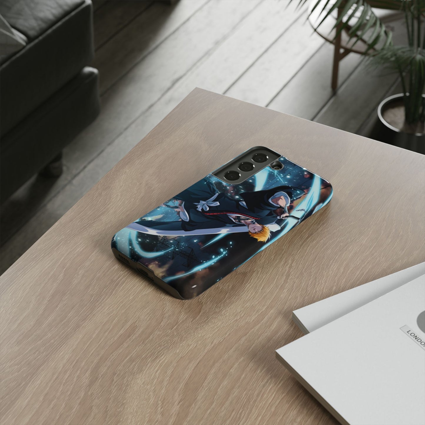 Ichigo, Kurosaki, Tough, Phone, Cases, Bleach, anime, manga, shonen, substitute, soul, reaper, society, rukia, kuchiki, bankai,