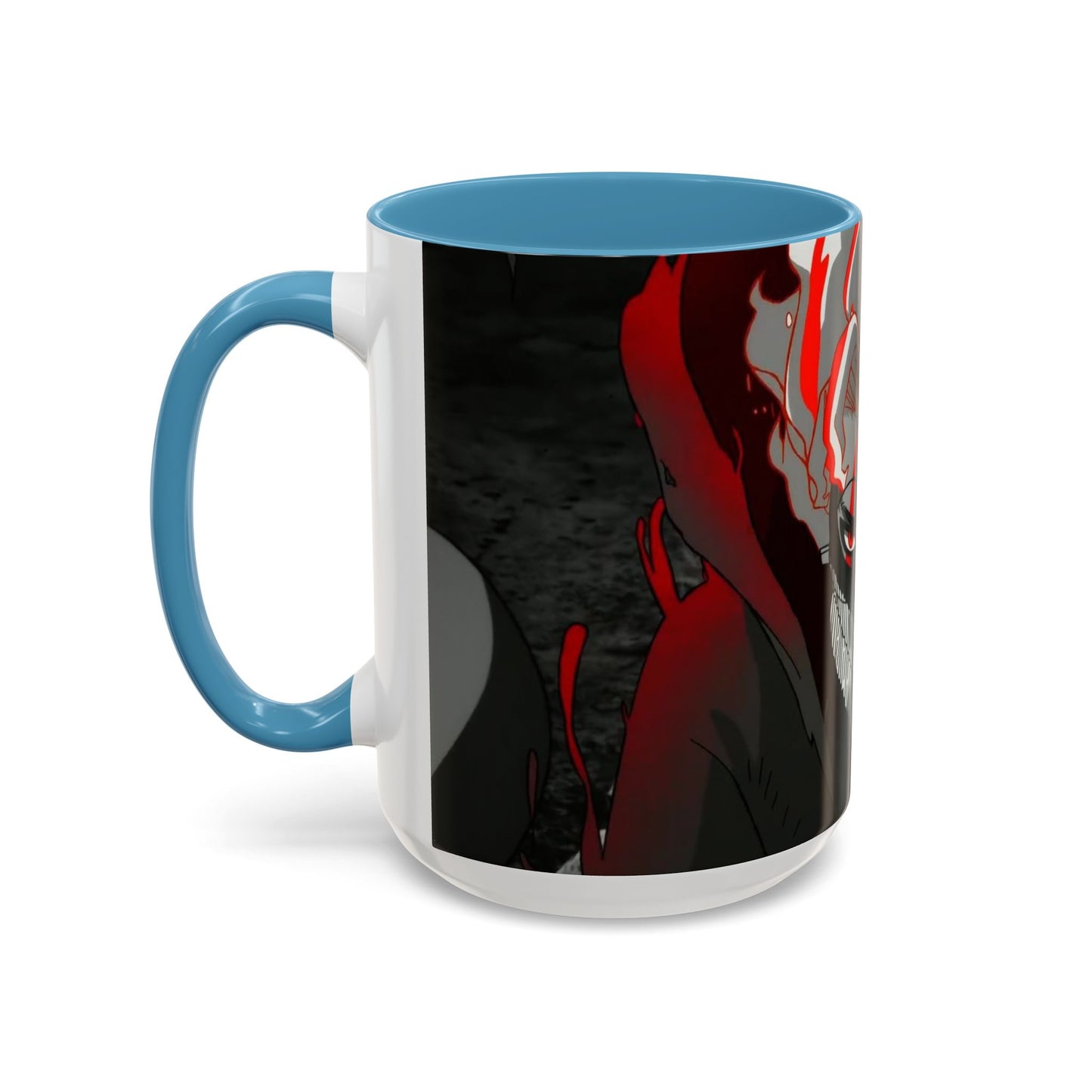 Turbo, Okarun, Accent Coffee Mug (11, 15oz), dandadan, anime, shonen, manga, Ken, Takakura, Granny, Seiko, Momo, Ayase