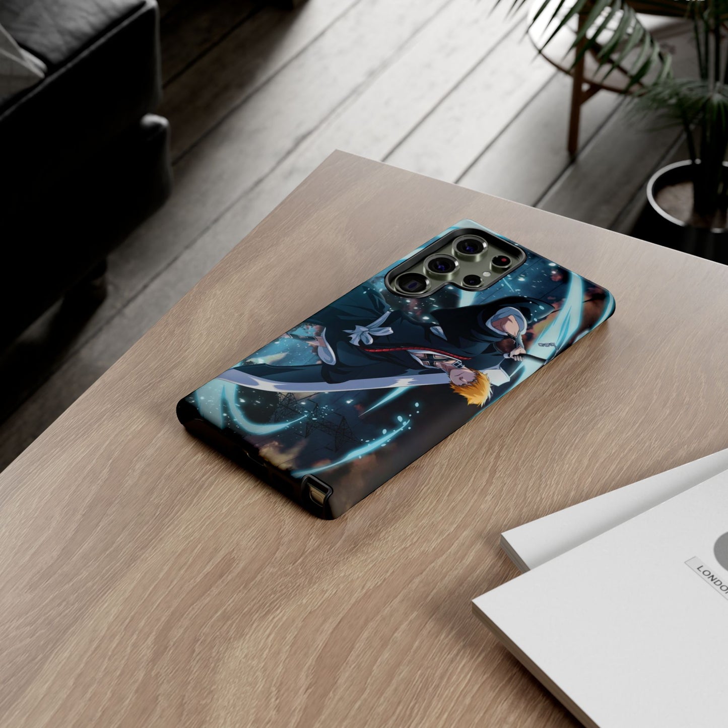 Ichigo, Kurosaki, Tough, Phone, Cases, Bleach, anime, manga, shonen, substitute, soul, reaper, society, rukia, kuchiki, bankai,