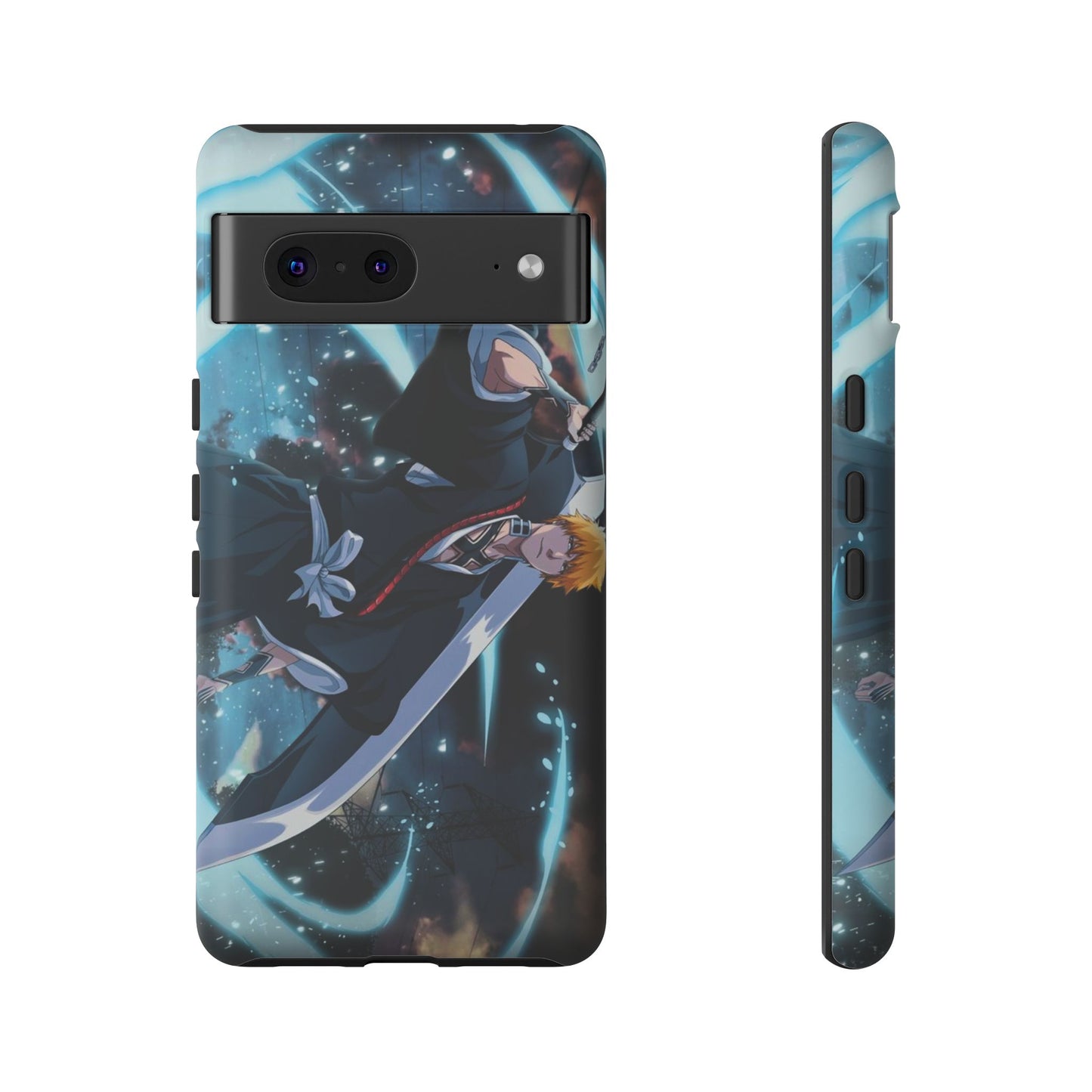 Ichigo, Kurosaki, Tough, Phone, Cases, Bleach, anime, manga, shonen, substitute, soul, reaper, society, rukia, kuchiki, bankai,