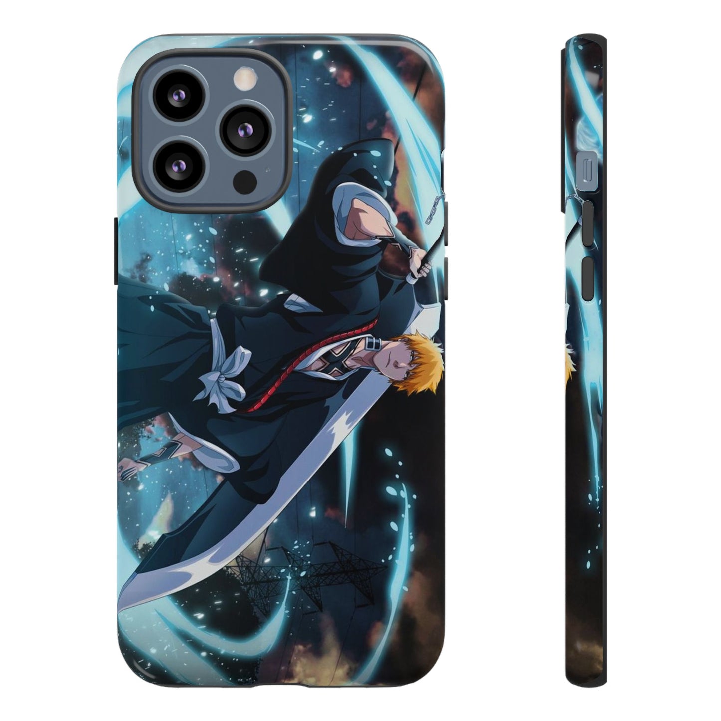 Ichigo, Kurosaki, Tough, Phone, Cases, Bleach, anime, manga, shonen, substitute, soul, reaper, society, rukia, kuchiki, bankai,