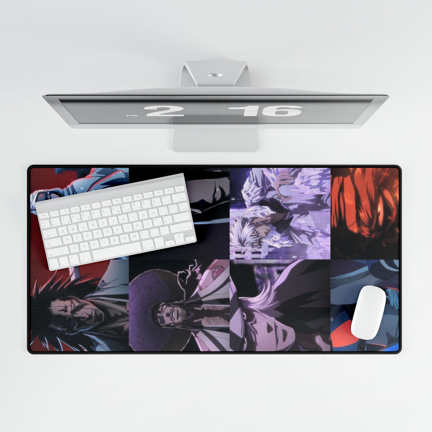 Bleach Anime Desk Mats - Captains and Squads Design, 13 Court Guard, Urahara, Yamamoto, Manga, Anime Gift, Gaming Mouse Pad