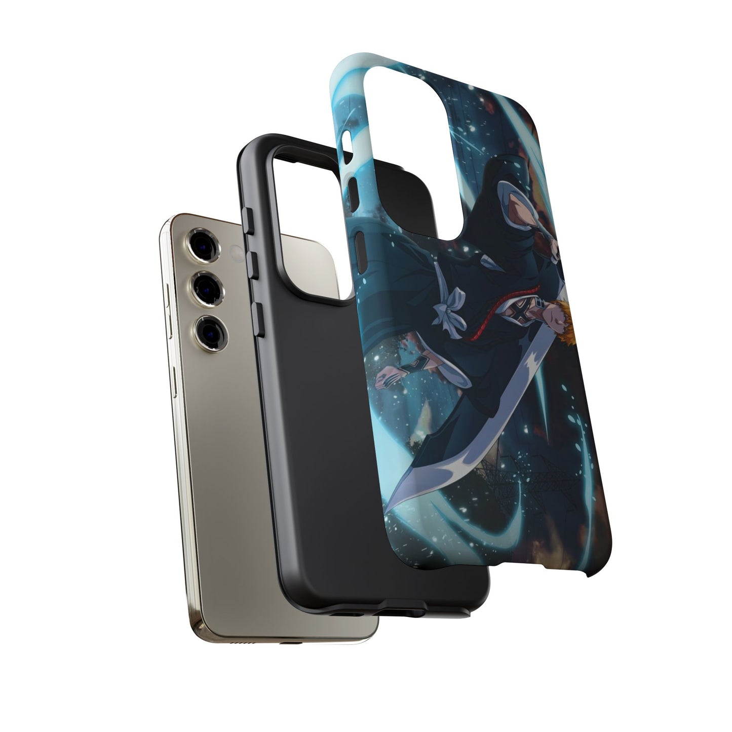Ichigo, Kurosaki, Tough, Phone, Cases, Bleach, anime, manga, shonen, substitute, soul, reaper, society, rukia, kuchiki, bankai,