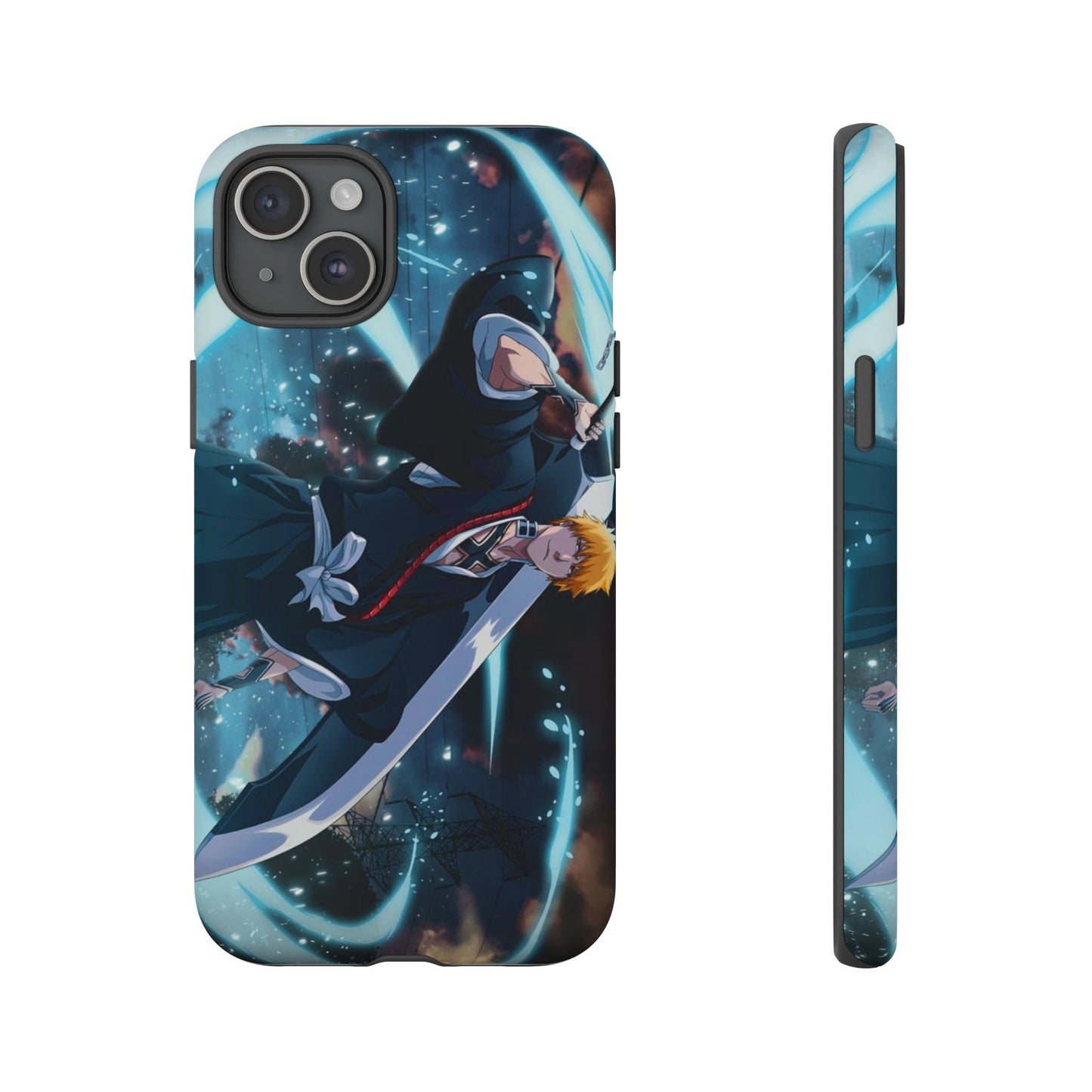 Ichigo, Kurosaki, Tough, Phone, Cases, Bleach, anime, manga, shonen, substitute, soul, reaper, society, rukia, kuchiki, bankai,