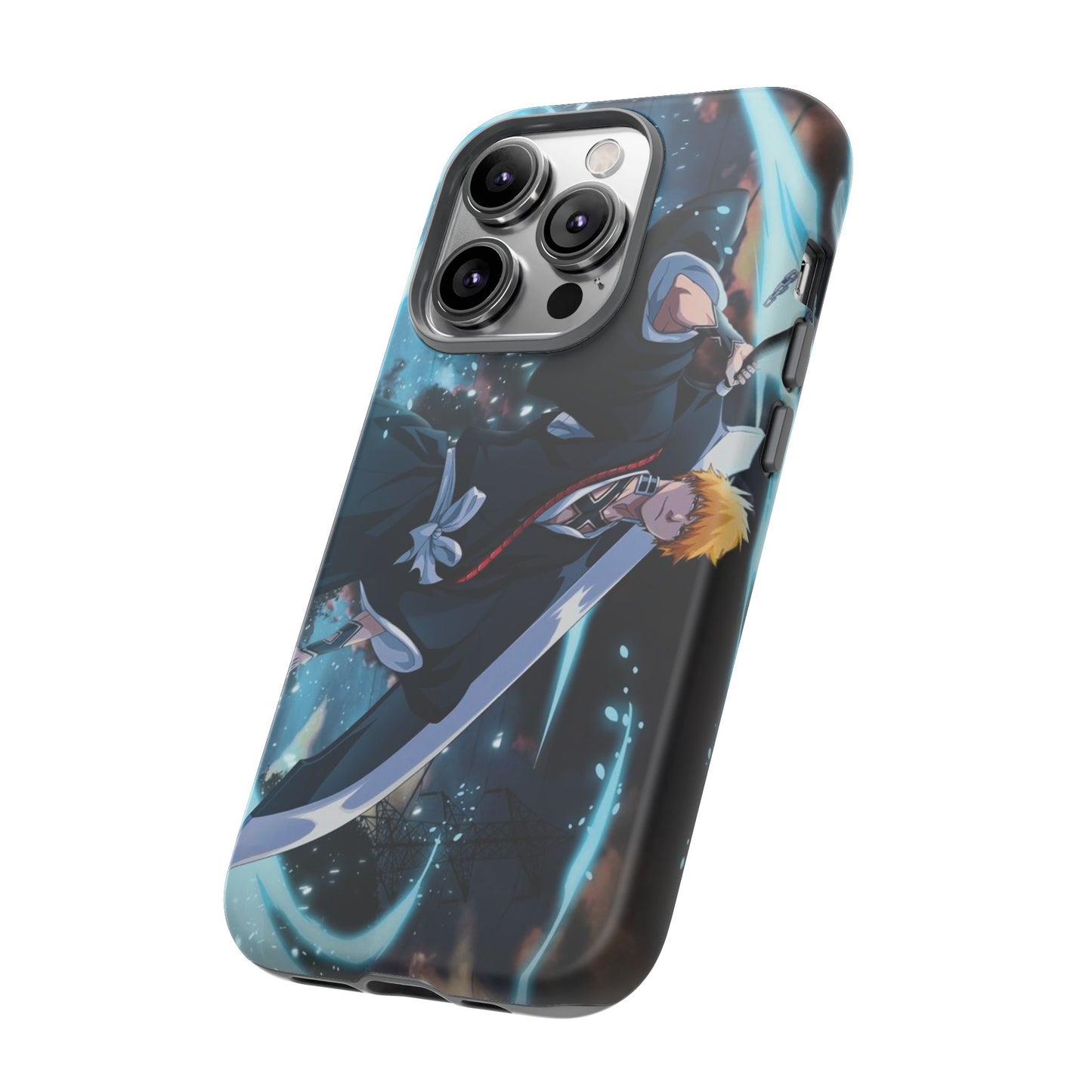Ichigo, Kurosaki, Tough, Phone, Cases, Bleach, anime, manga, shonen, substitute, soul, reaper, society, rukia, kuchiki, bankai,