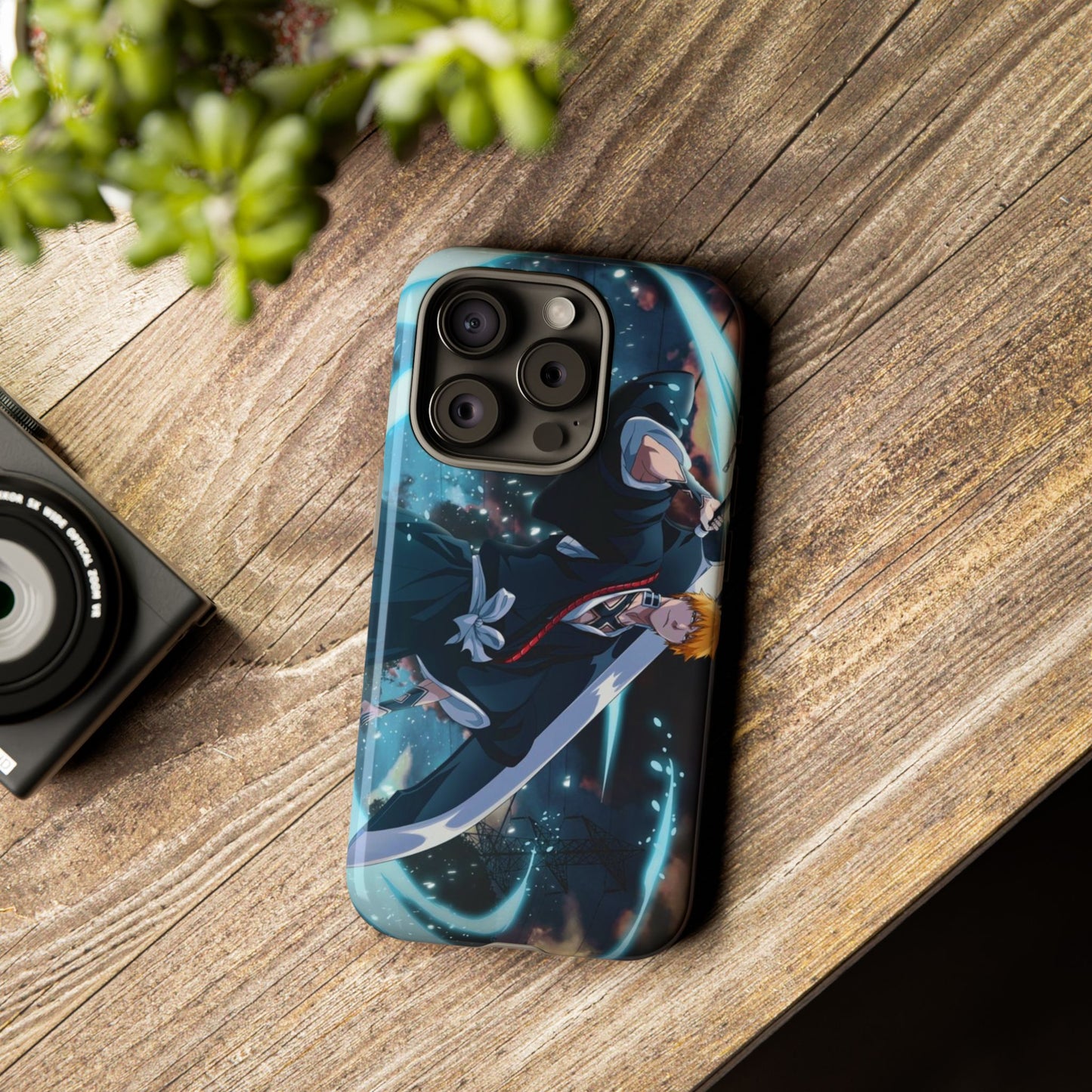 Ichigo, Kurosaki, Tough, Phone, Cases, Bleach, anime, manga, shonen, substitute, soul, reaper, society, rukia, kuchiki, bankai,