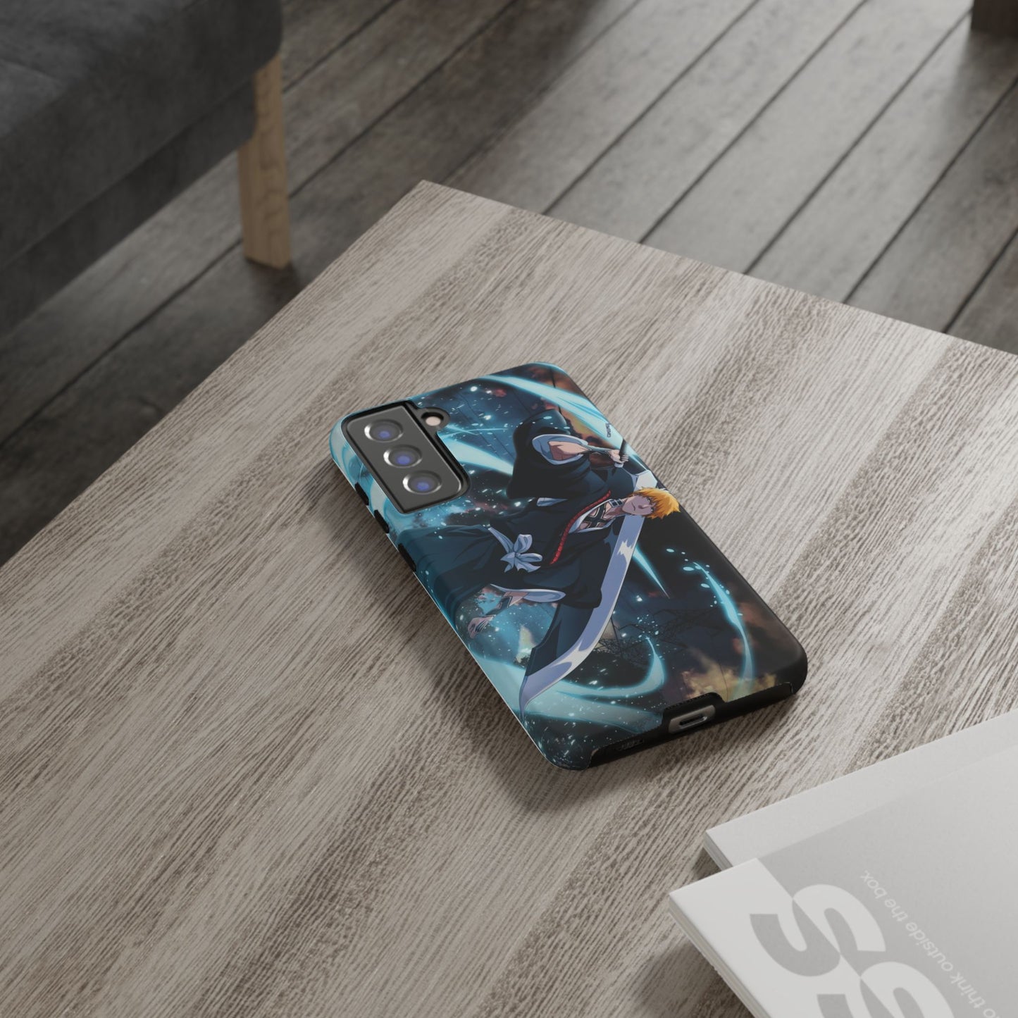Ichigo, Kurosaki, Tough, Phone, Cases, Bleach, anime, manga, shonen, substitute, soul, reaper, society, rukia, kuchiki, bankai,