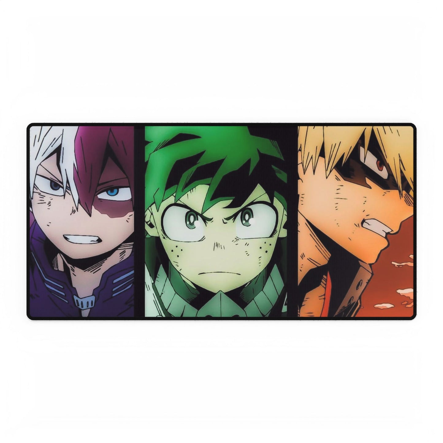 Midoriya, Todoroki, Bakugo, Desk Mats, Izuku midoriya, shoto todoroki, katsuki bakugo, my hero academia, mha