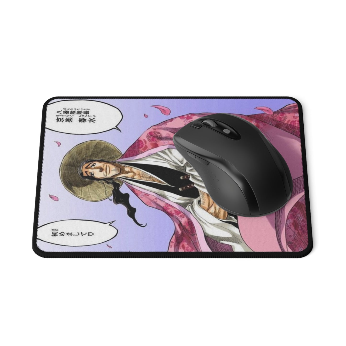 Captain, Shunsui, Kyorako, Non-Slip Gaming Mouse Pad, Bleach, anime, yamamoto, hollow, anime, shonen, ichigo, rukia, kenpachi