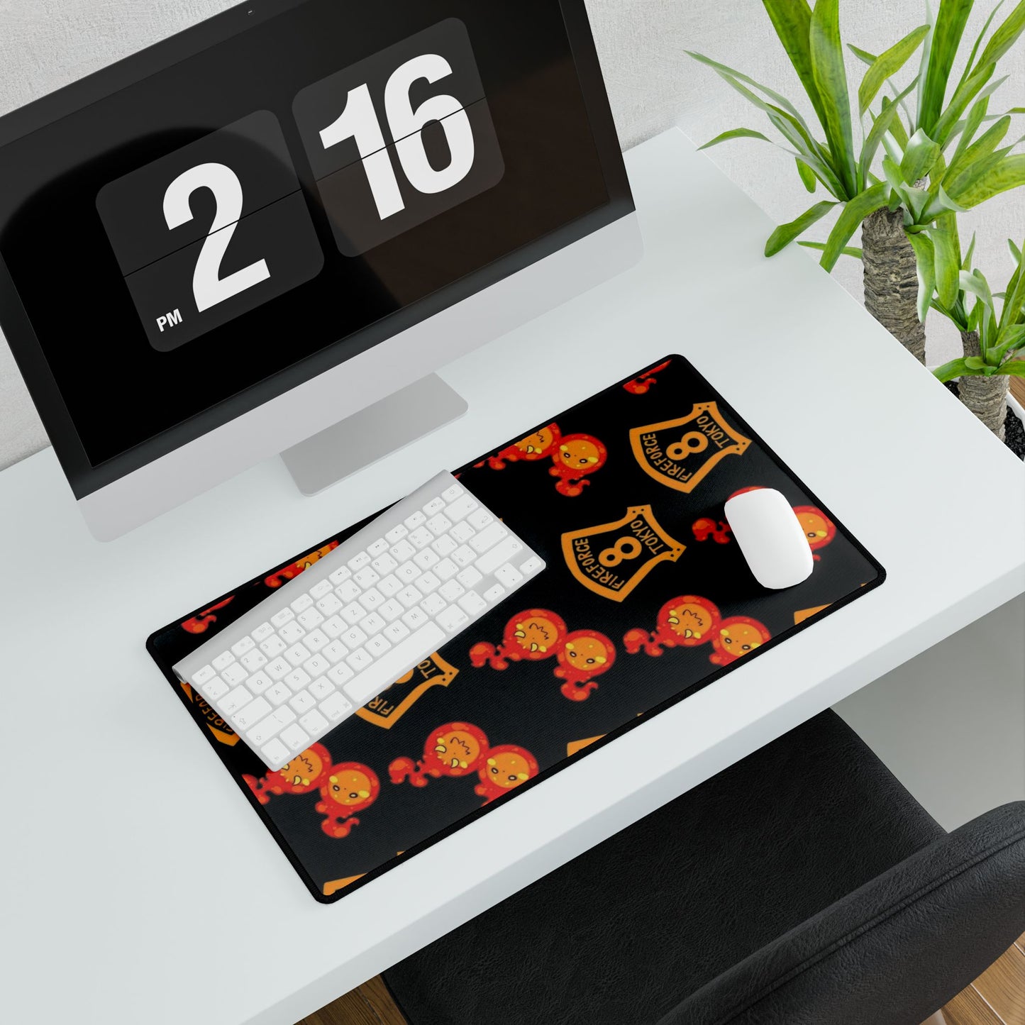 Fire Force Tokyo Desk Mat - Anime Home Office Decor, Gaming Accessories, Gift for Fans, Anime Keyboard Mat, Manga Desk Pad, Otaku Gift
