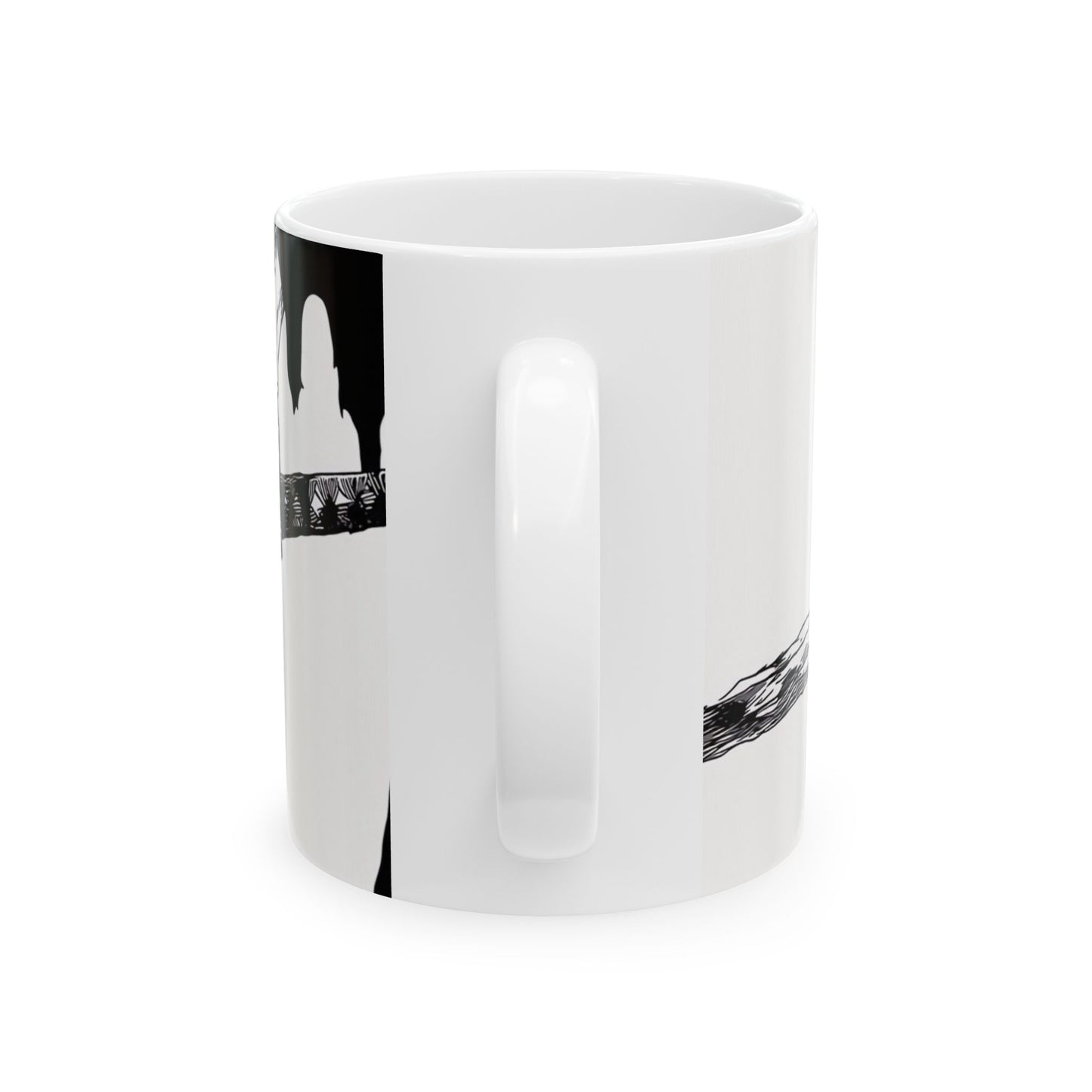 Bankai, Ceramic, Mug, (11oz, 15oz), bleach, yamamoto, old man, head captain, fire, zanka, no, tachi, sword, katana, anime, shonen, manga,