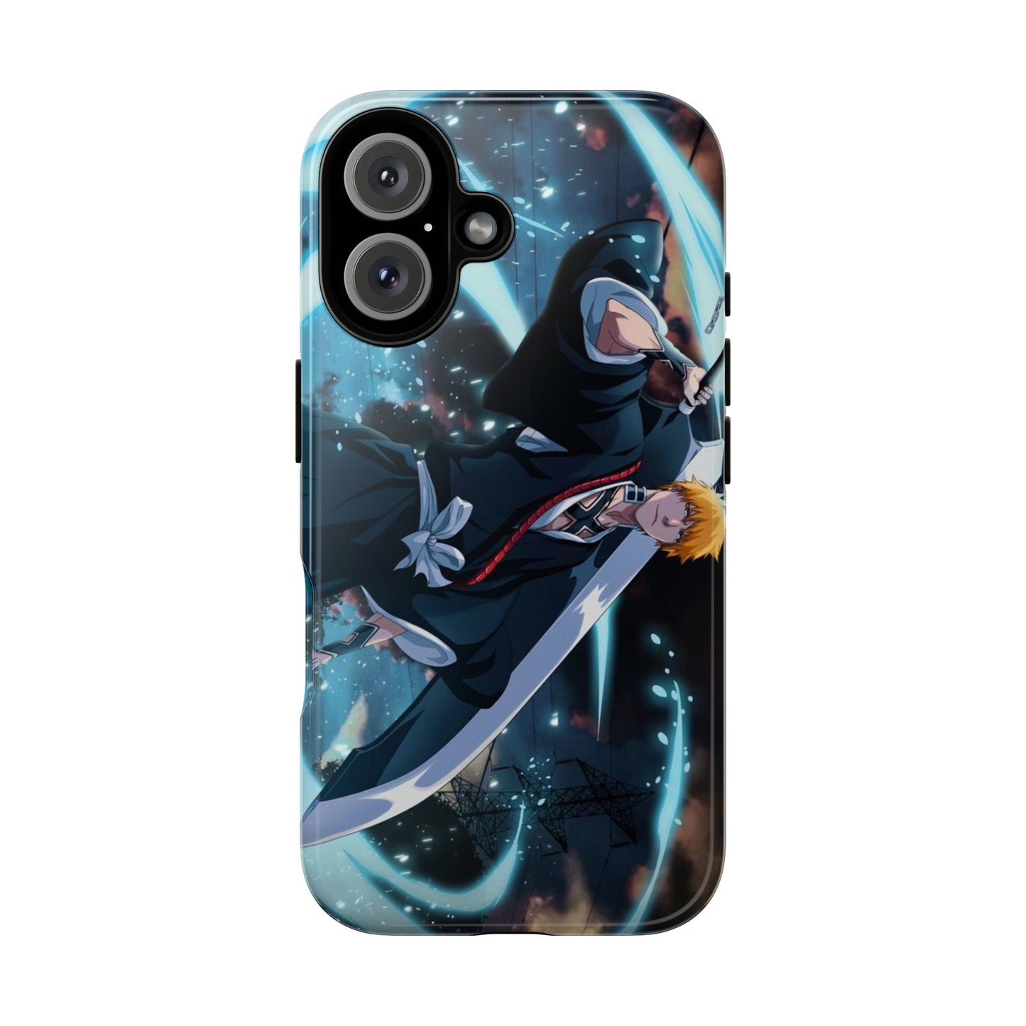 Ichigo, Kurosaki, Tough, Phone, Cases, Bleach, anime, manga, shonen, substitute, soul, reaper, society, rukia, kuchiki, bankai,