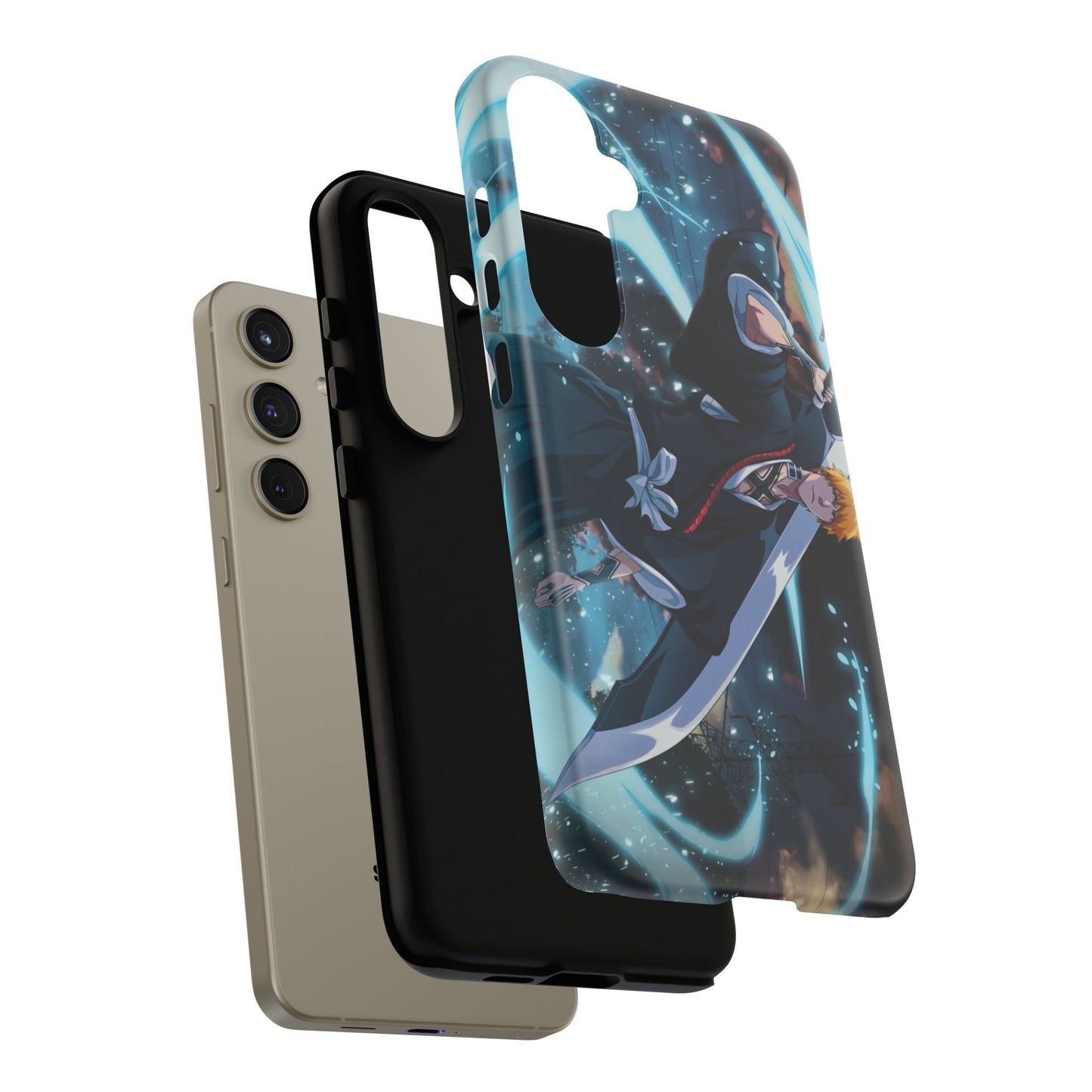 Ichigo, Kurosaki, Tough, Phone, Cases, Bleach, anime, manga, shonen, substitute, soul, reaper, society, rukia, kuchiki, bankai,