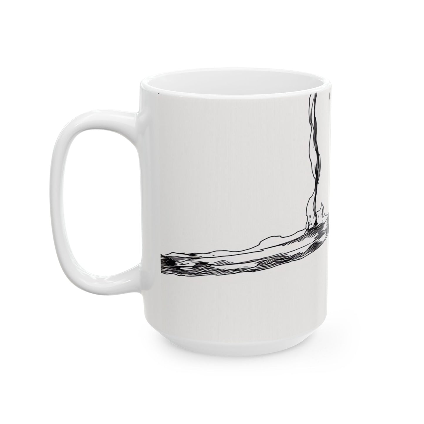 Bankai, Ceramic, Mug, (11oz, 15oz), bleach, yamamoto, old man, head captain, fire, zanka, no, tachi, sword, katana, anime, shonen, manga,