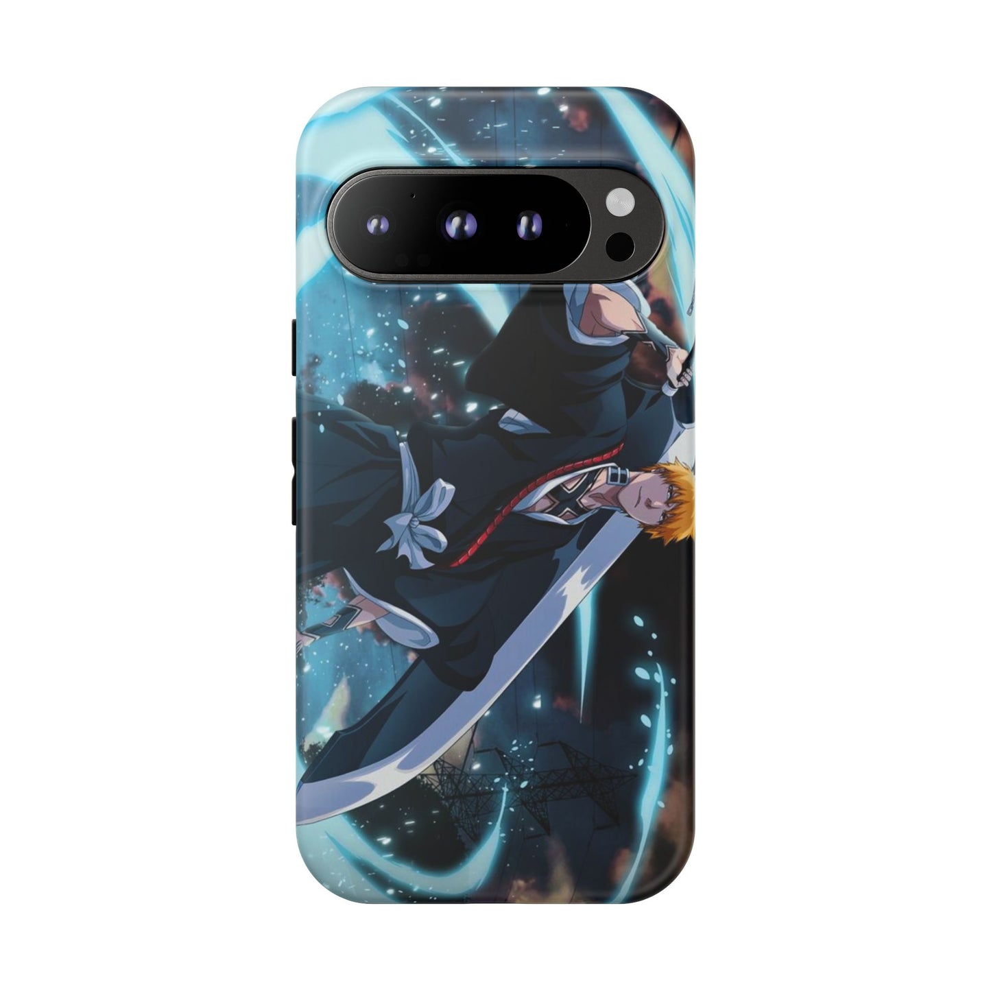 Ichigo, Kurosaki, Tough, Phone, Cases, Bleach, anime, manga, shonen, substitute, soul, reaper, society, rukia, kuchiki, bankai,