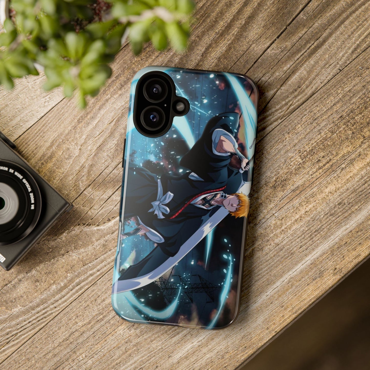 Ichigo, Kurosaki, Tough, Phone, Cases, Bleach, anime, manga, shonen, substitute, soul, reaper, society, rukia, kuchiki, bankai,