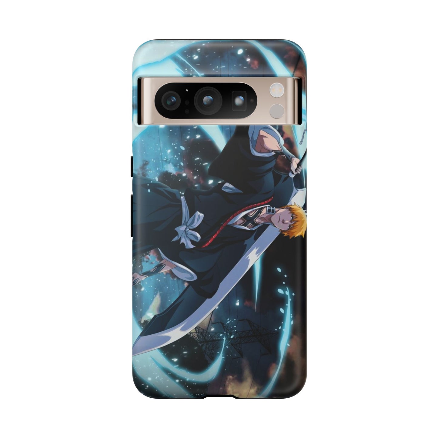 Ichigo, Kurosaki, Tough, Phone, Cases, Bleach, anime, manga, shonen, substitute, soul, reaper, society, rukia, kuchiki, bankai,