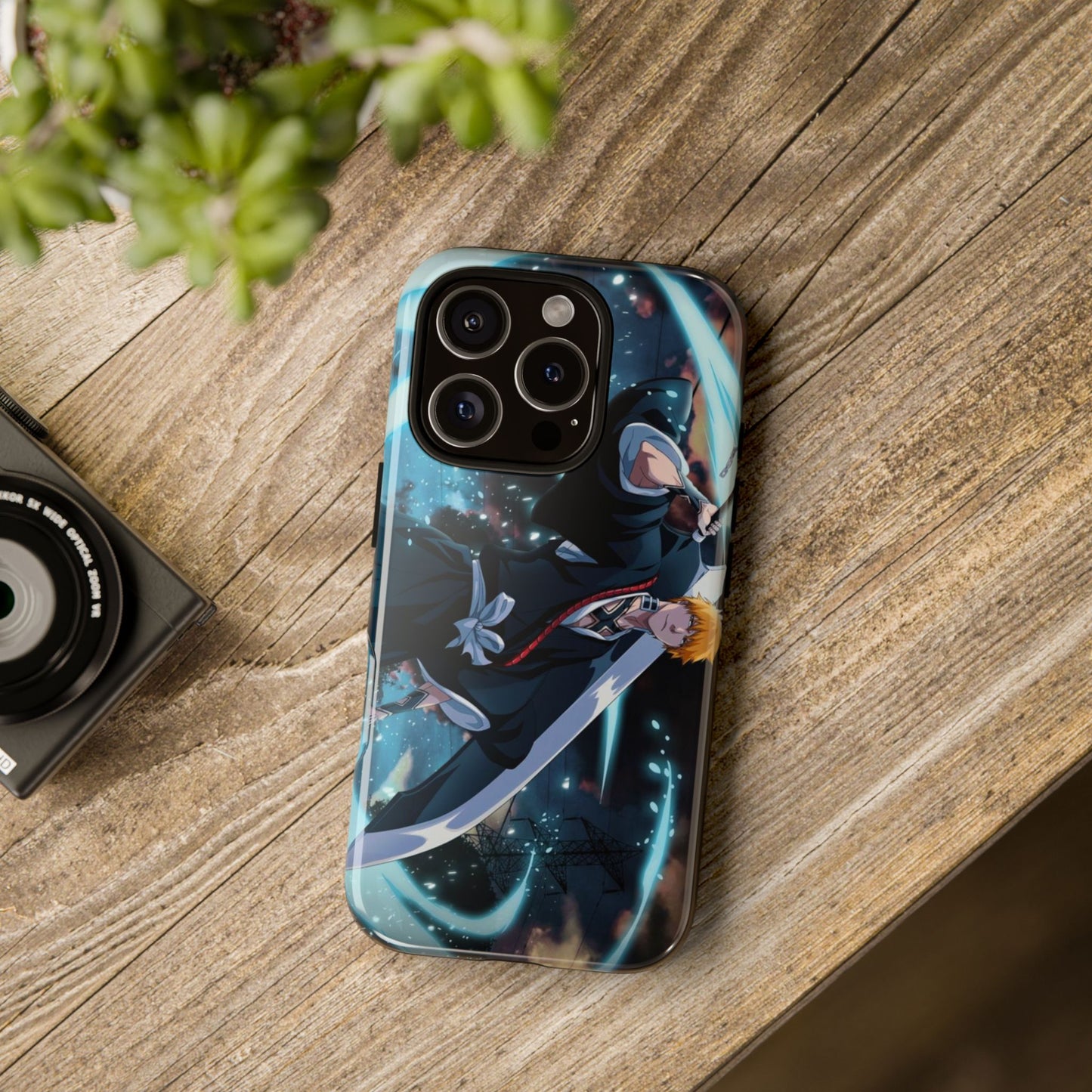 Ichigo, Kurosaki, Tough, Phone, Cases, Bleach, anime, manga, shonen, substitute, soul, reaper, society, rukia, kuchiki, bankai,