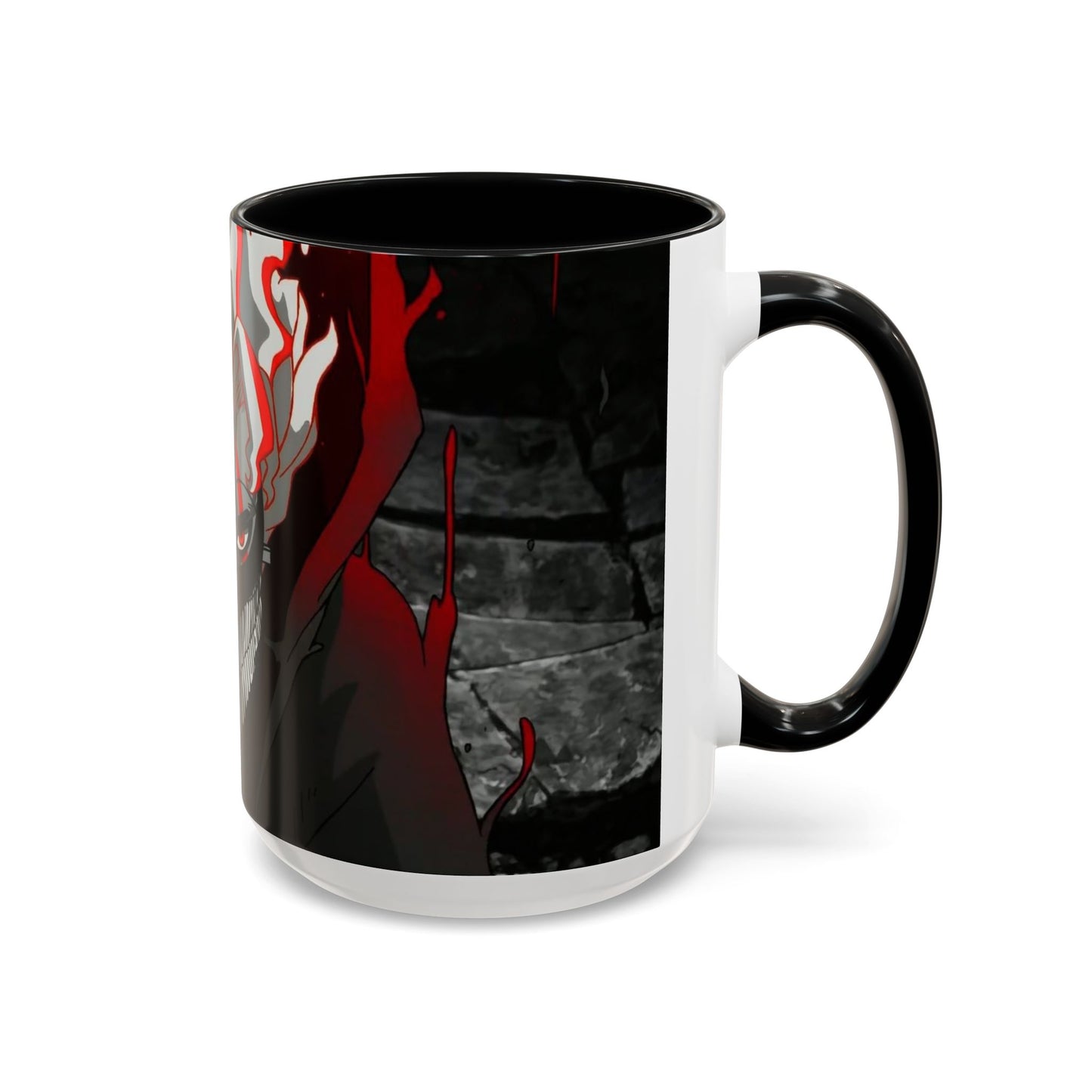 Turbo, Okarun, Accent Coffee Mug (11, 15oz), dandadan, anime, shonen, manga, Ken, Takakura, Granny, Seiko, Momo, Ayase