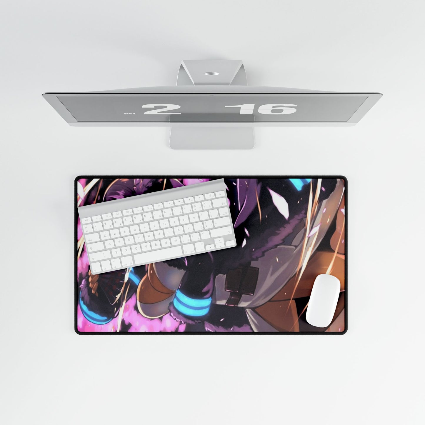Hibana Desk Mat - Fire Force Anime Keyboard Pad, Flower Priestess Desk Mat, Manga Gaming Accessory, Otaku Gift
