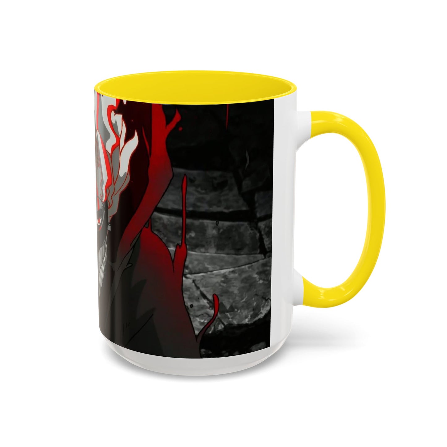 Turbo, Okarun, Accent Coffee Mug (11, 15oz), dandadan, anime, shonen, manga, Ken, Takakura, Granny, Seiko, Momo, Ayase