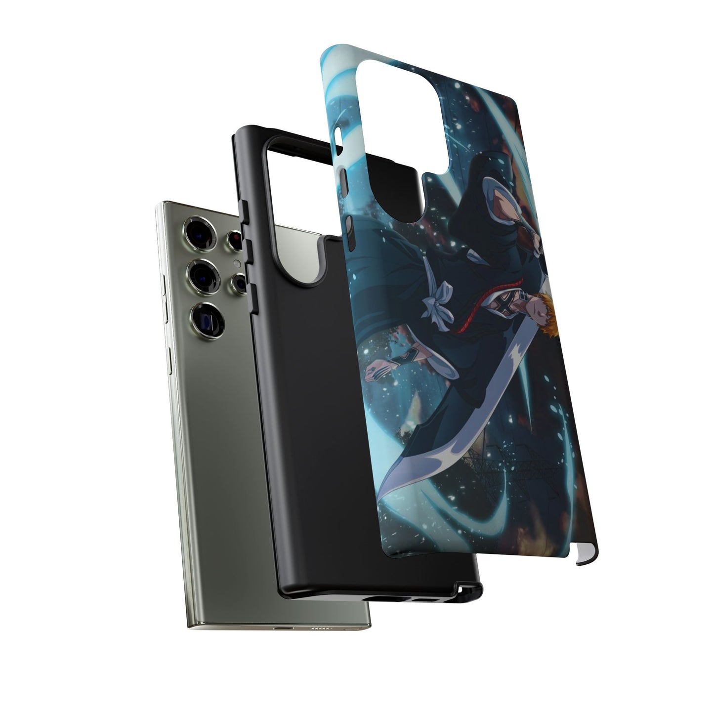 Ichigo, Kurosaki, Tough, Phone, Cases, Bleach, anime, manga, shonen, substitute, soul, reaper, society, rukia, kuchiki, bankai,