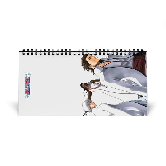Anime Villains Desktop Calendar 2025 Grid - Bleach Shonen Manga Gift Accessories, Aizen Gin Quincy Soul Reaper Espada, Cute Desk Planner,