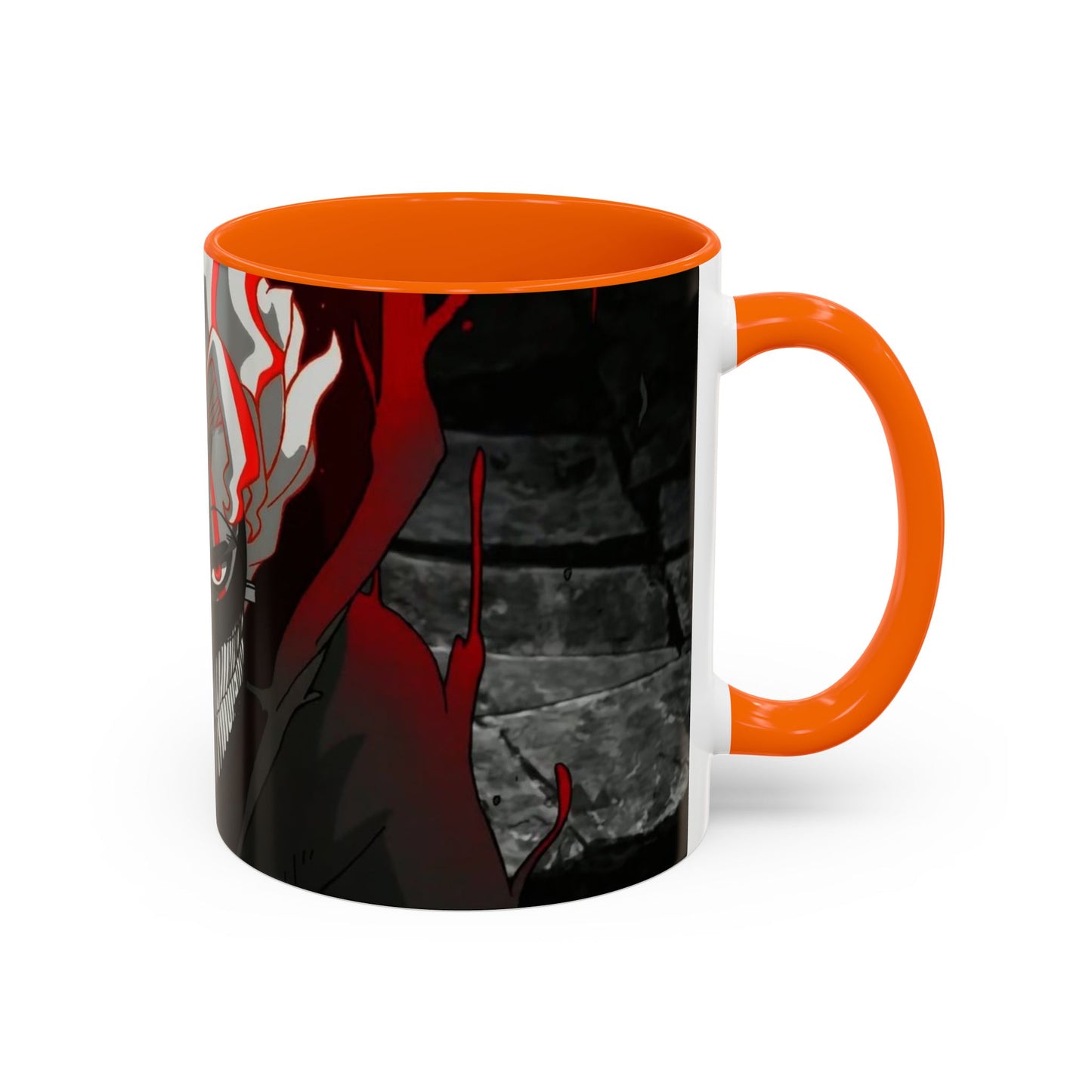 Turbo, Okarun, Accent Coffee Mug (11, 15oz), dandadan, anime, shonen, manga, Ken, Takakura, Granny, Seiko, Momo, Ayase