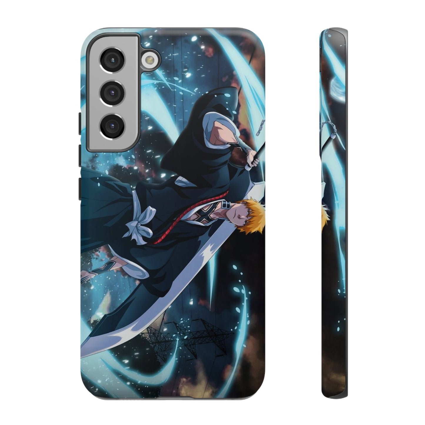 Ichigo, Kurosaki, Tough, Phone, Cases, Bleach, anime, manga, shonen, substitute, soul, reaper, society, rukia, kuchiki, bankai,