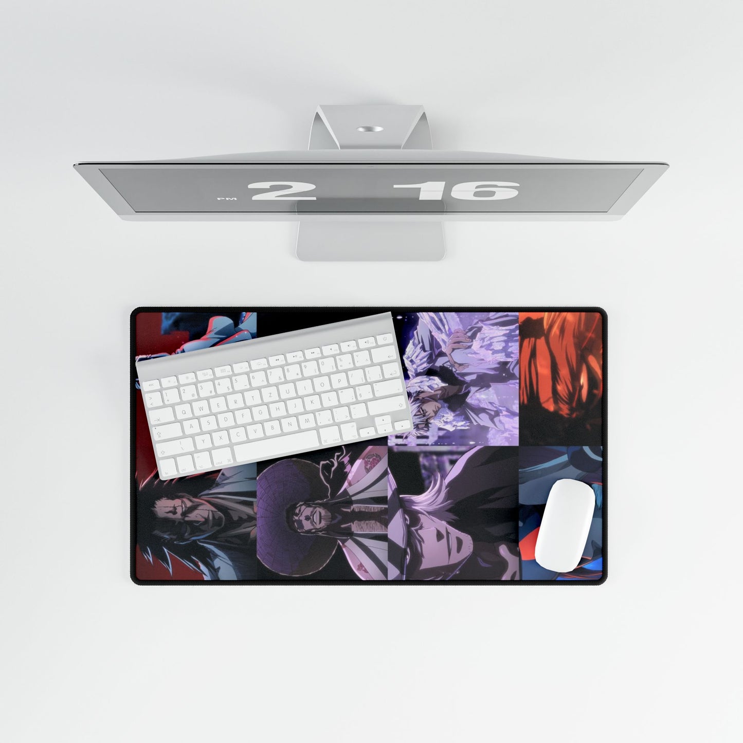 Bleach Anime Desk Mats - Captains and Squads Design, 13 Court Guard, Urahara, Yamamoto, Manga, Anime Gift, Gaming Mouse Pad
