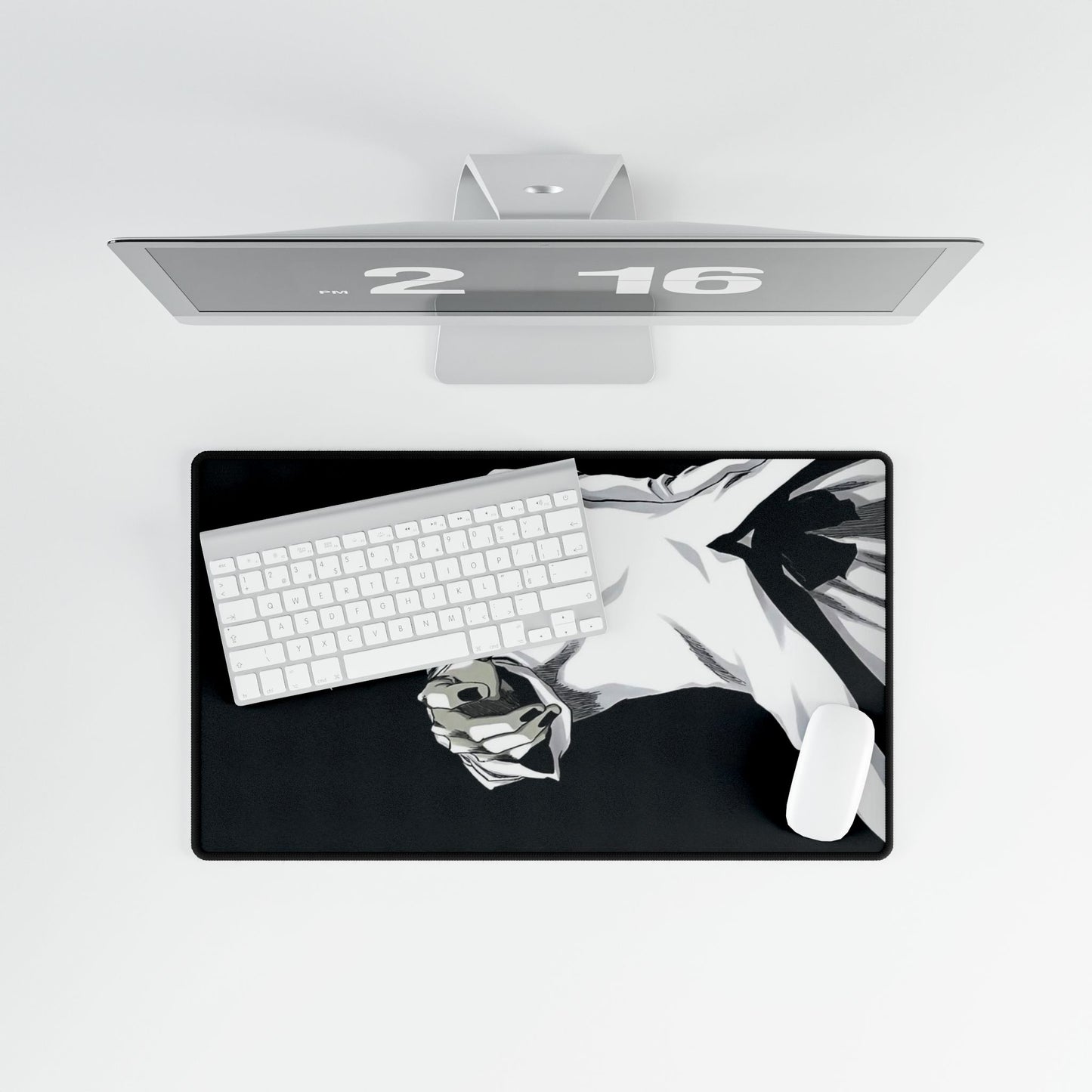 Zangetsu, White, Desk Mats, hollow, ichigo, kurosaki, bleach, rukia, renji, anime, shonen, accessories, gifts, merch