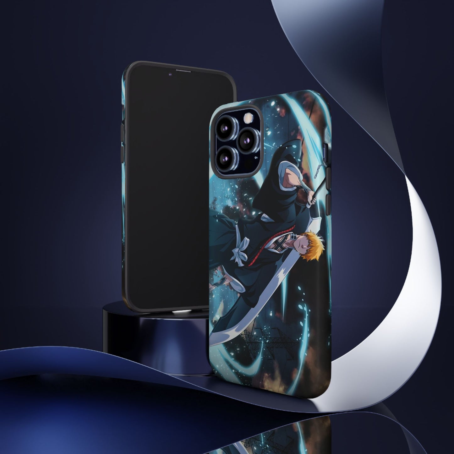Ichigo, Kurosaki, Tough, Phone, Cases, Bleach, anime, manga, shonen, substitute, soul, reaper, society, rukia, kuchiki, bankai,