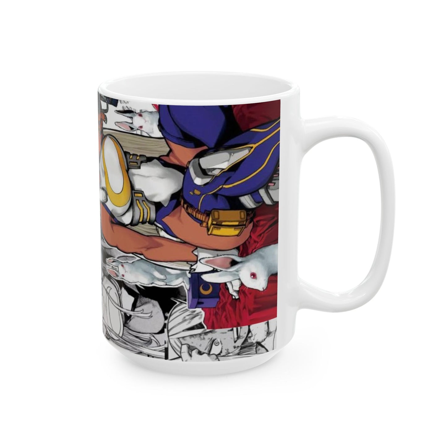 Mirko, Ceramic Mug, (11oz, 15oz), miruko, my hero academia, mha, hawks, endeavor, deku, bakugo,