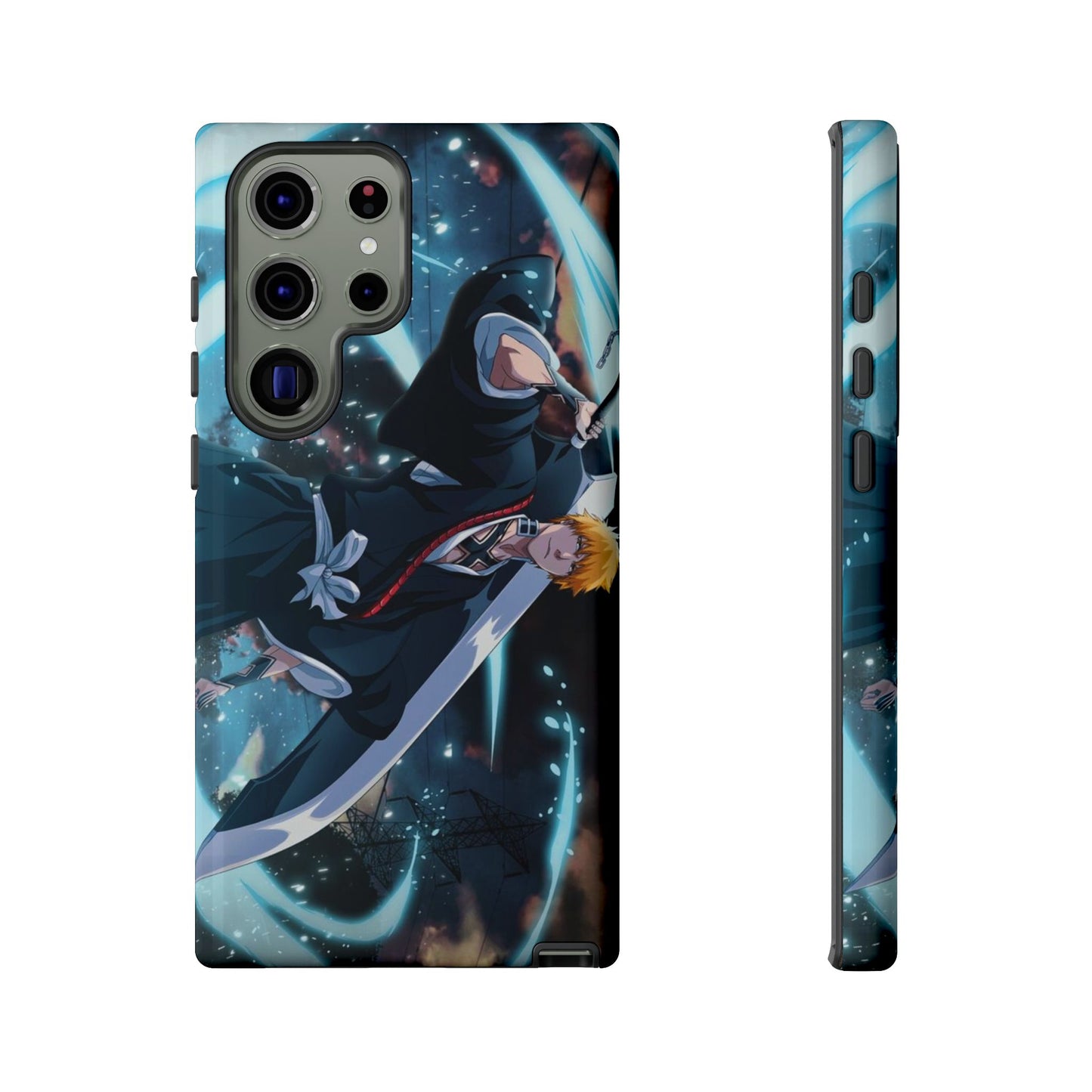 Ichigo, Kurosaki, Tough, Phone, Cases, Bleach, anime, manga, shonen, substitute, soul, reaper, society, rukia, kuchiki, bankai,