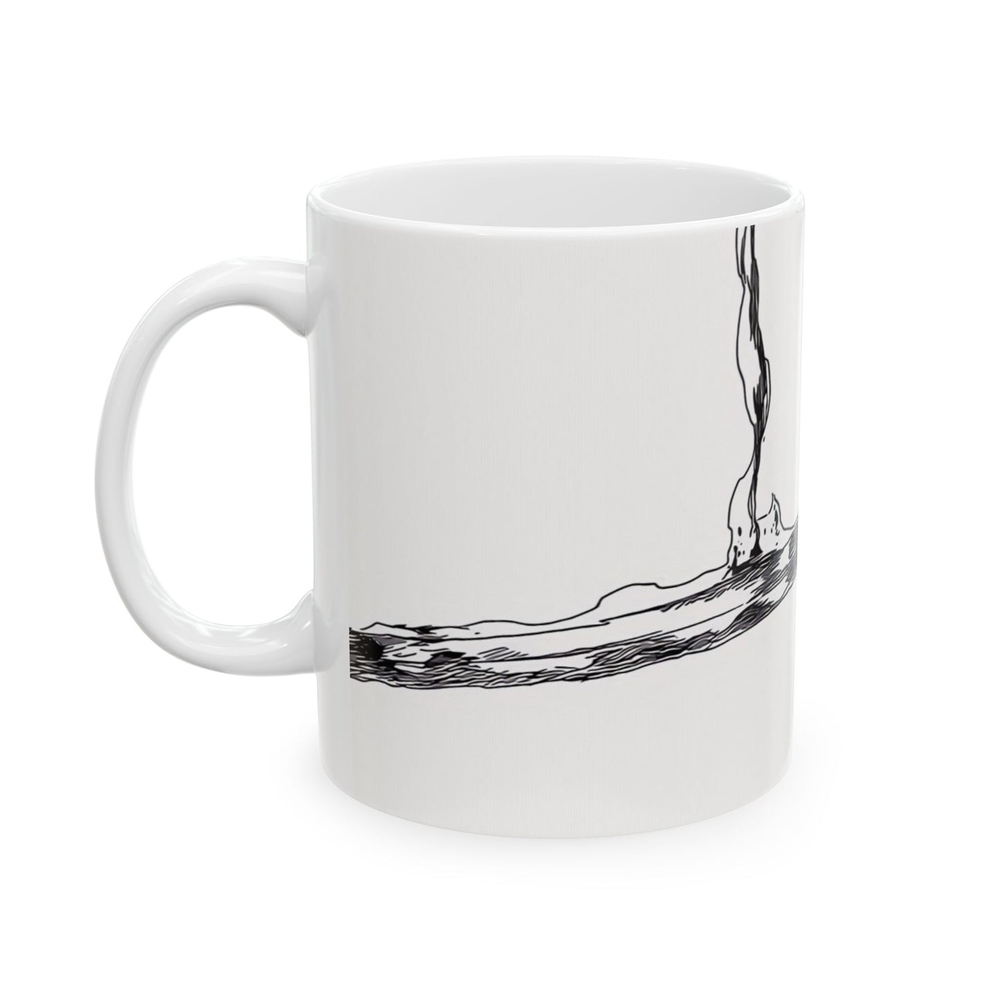 Bankai, Ceramic, Mug, (11oz, 15oz), bleach, yamamoto, old man, head captain, fire, zanka, no, tachi, sword, katana, anime, shonen, manga,