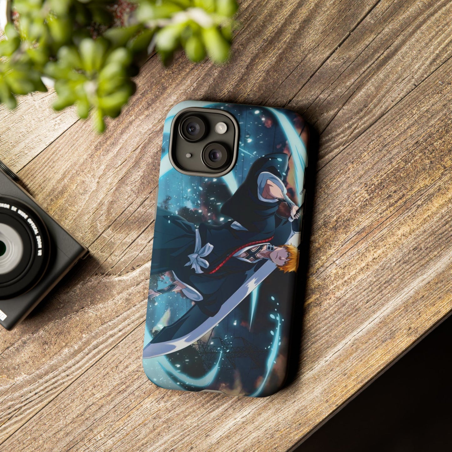Ichigo, Kurosaki, Tough, Phone, Cases, Bleach, anime, manga, shonen, substitute, soul, reaper, society, rukia, kuchiki, bankai,