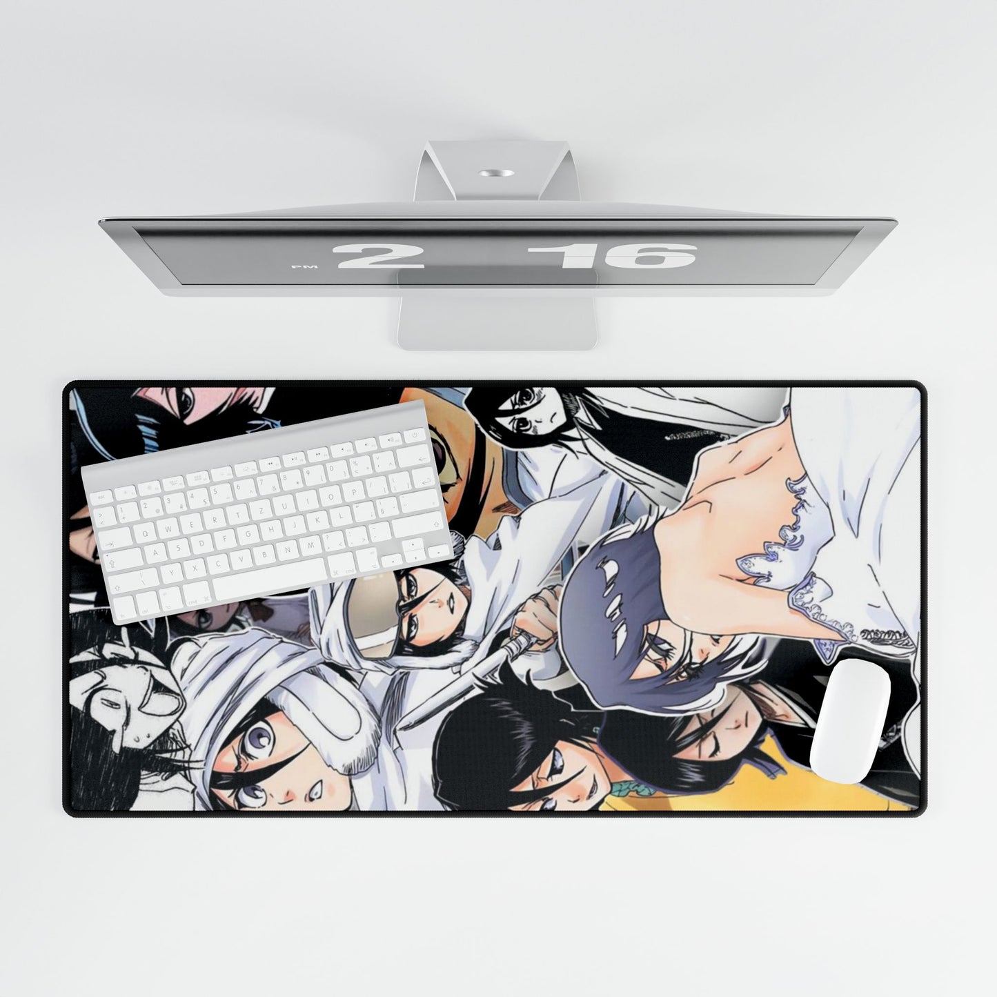 Rukia Kuchiki Desk Mats, Bleach Anime Snow Design, Shonen Manga Desk Protector, Ichigo Orihime Renji Gift, Toshiro Wall Decor, Soul Reaper