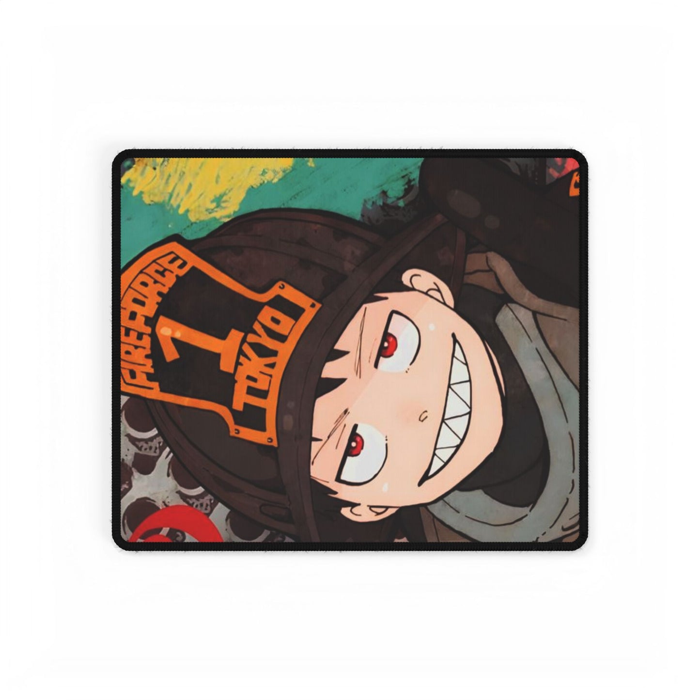 Shinra Kusakabe Desk Mat - Fire Force Anime Gaming Mat - Company 8 - Extended Size - Manga Fan Gift