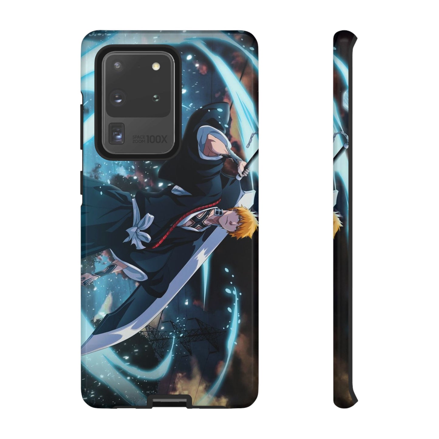 Ichigo, Kurosaki, Tough, Phone, Cases, Bleach, anime, manga, shonen, substitute, soul, reaper, society, rukia, kuchiki, bankai,