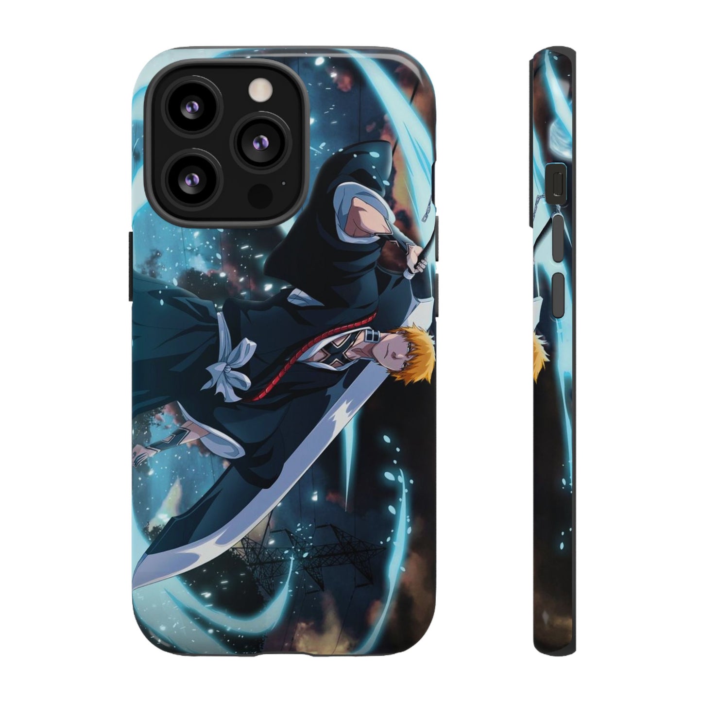 Ichigo, Kurosaki, Tough, Phone, Cases, Bleach, anime, manga, shonen, substitute, soul, reaper, society, rukia, kuchiki, bankai,