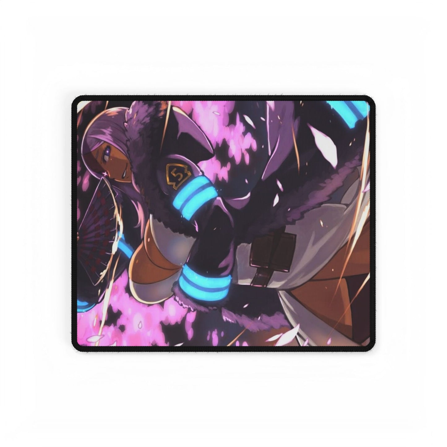 Hibana Desk Mat - Fire Force Anime Keyboard Pad, Flower Priestess Desk Mat, Manga Gaming Accessory, Otaku Gift