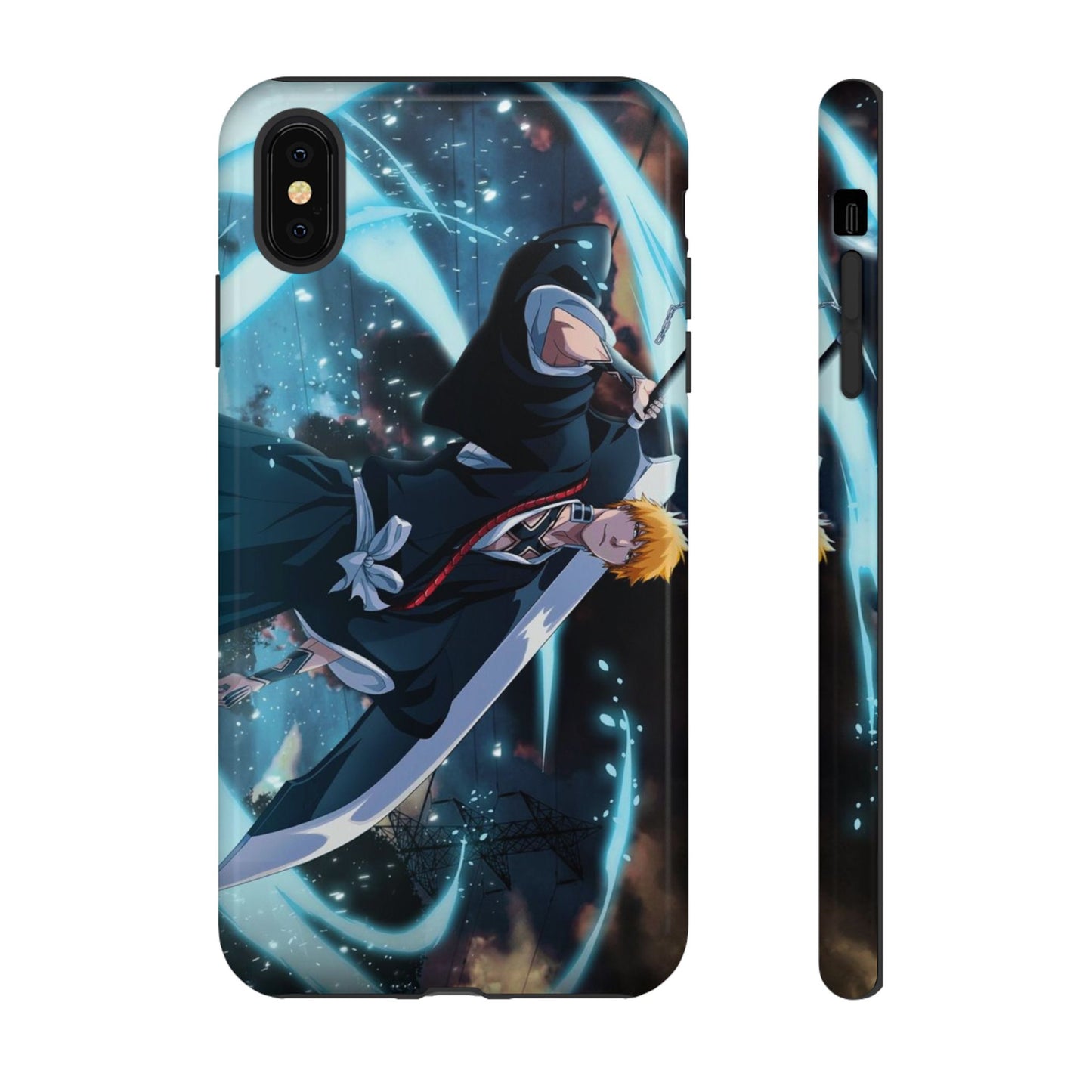 Ichigo, Kurosaki, Tough, Phone, Cases, Bleach, anime, manga, shonen, substitute, soul, reaper, society, rukia, kuchiki, bankai,