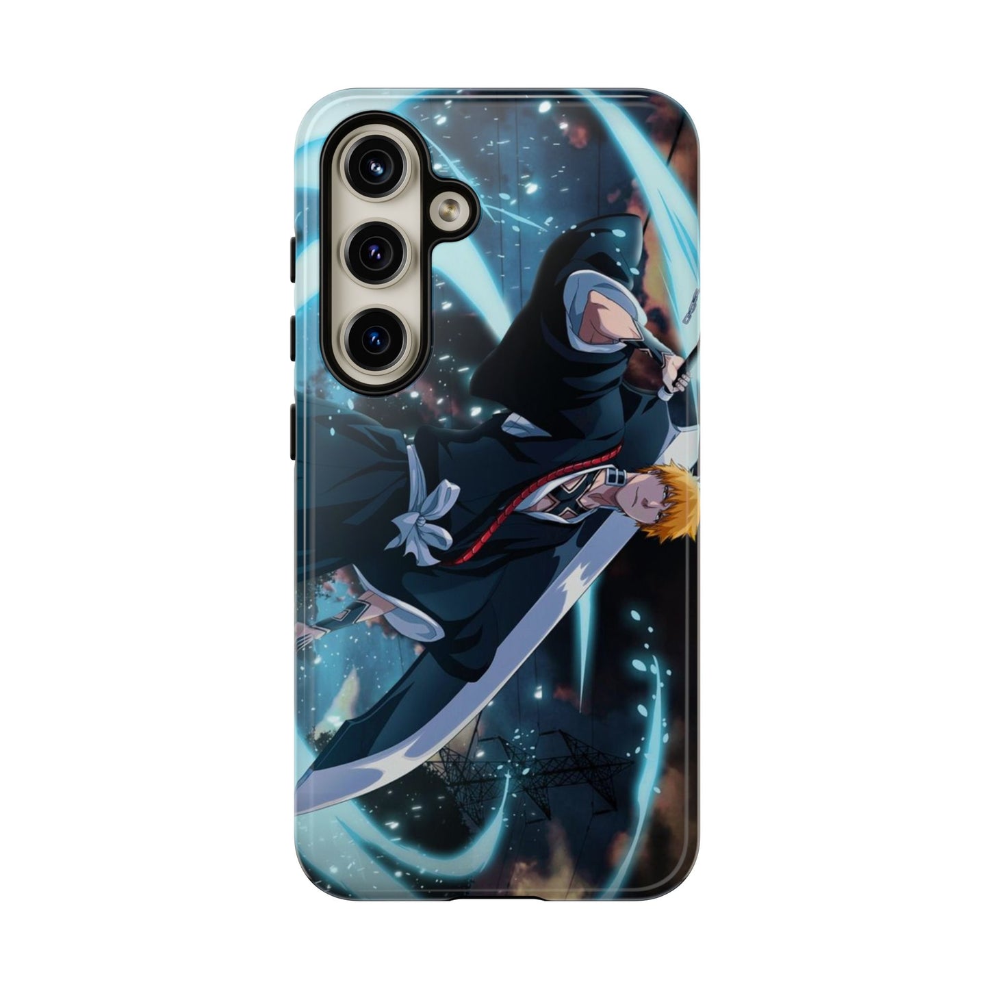Ichigo, Kurosaki, Tough, Phone, Cases, Bleach, anime, manga, shonen, substitute, soul, reaper, society, rukia, kuchiki, bankai,