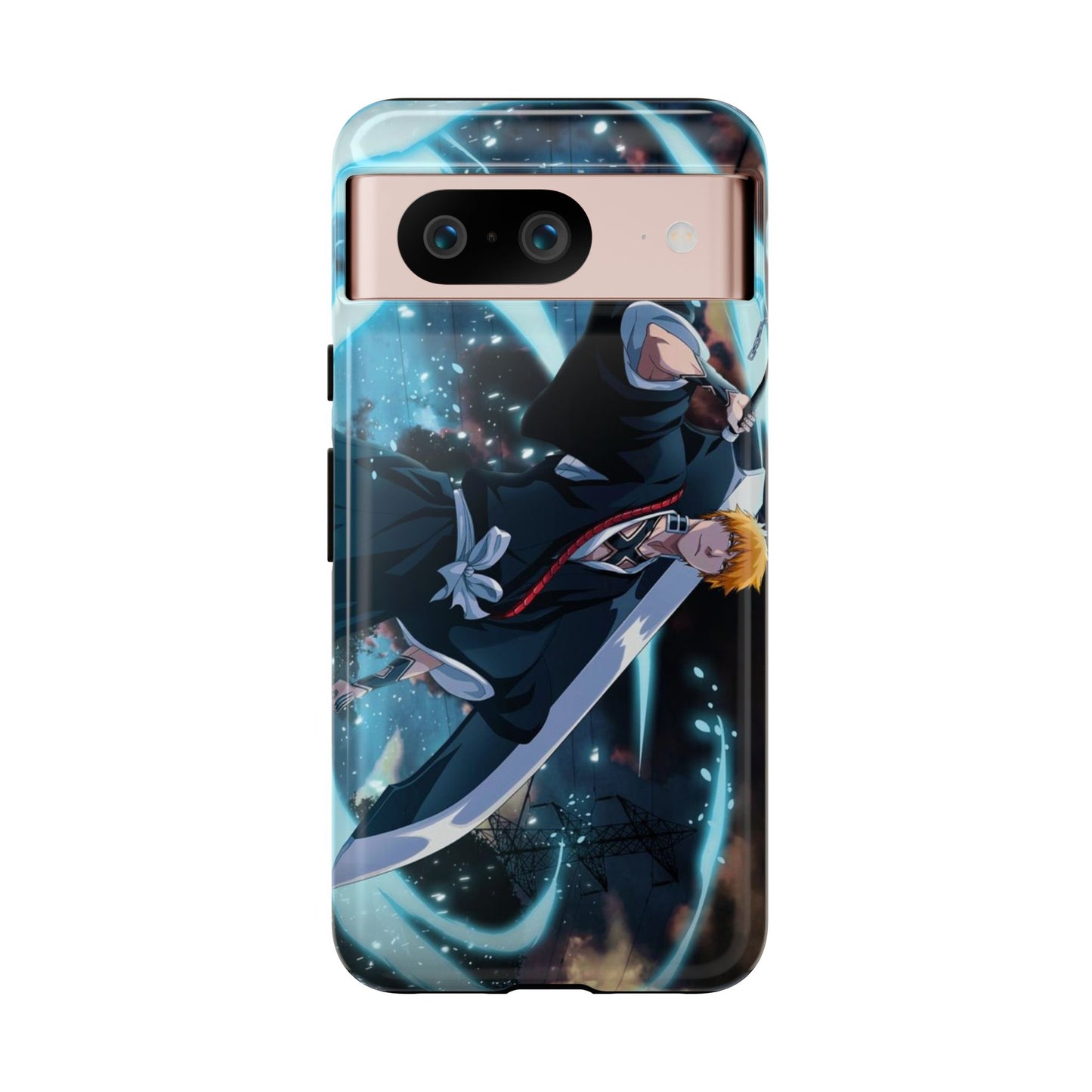 Ichigo, Kurosaki, Tough, Phone, Cases, Bleach, anime, manga, shonen, substitute, soul, reaper, society, rukia, kuchiki, bankai,