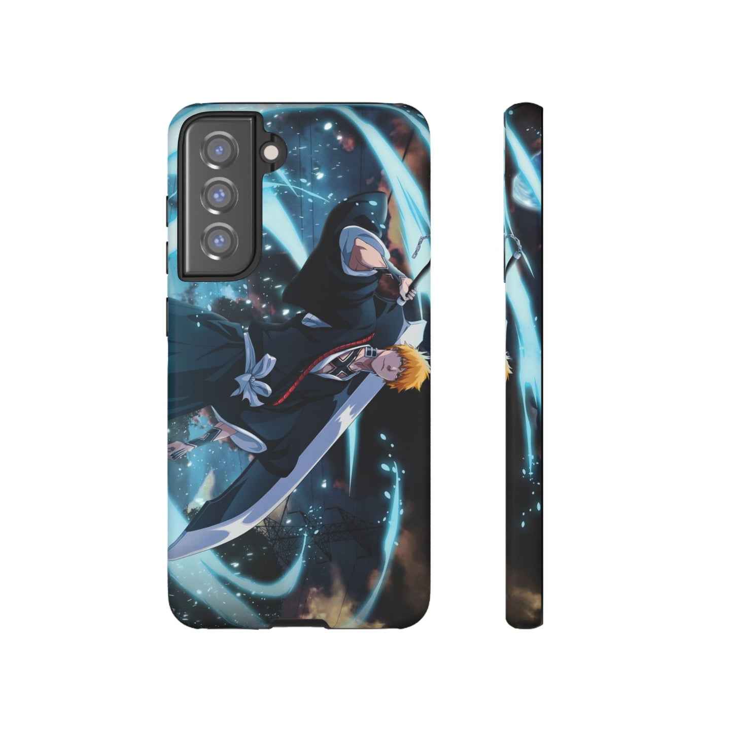 Ichigo, Kurosaki, Tough, Phone, Cases, Bleach, anime, manga, shonen, substitute, soul, reaper, society, rukia, kuchiki, bankai,