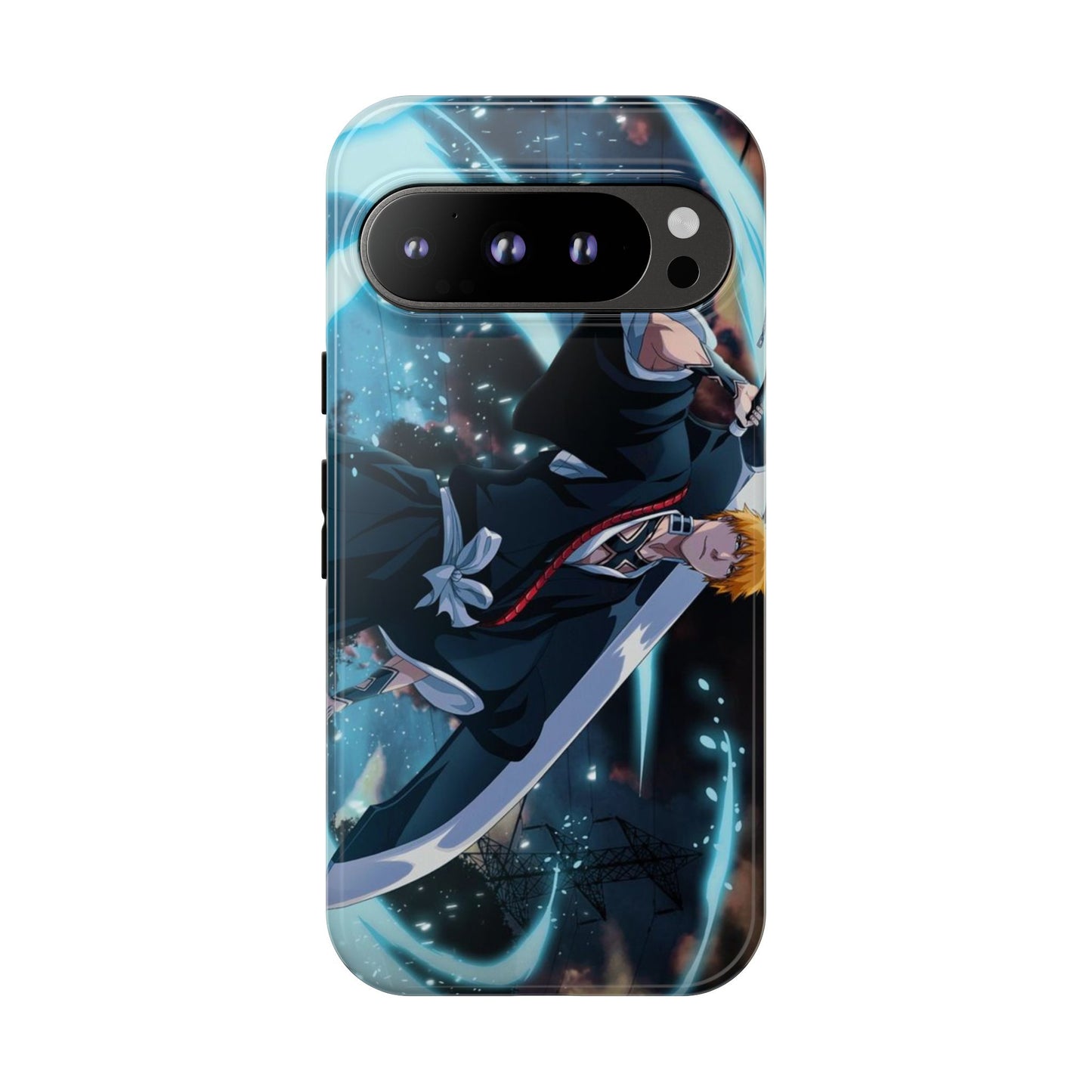Ichigo, Kurosaki, Tough, Phone, Cases, Bleach, anime, manga, shonen, substitute, soul, reaper, society, rukia, kuchiki, bankai,