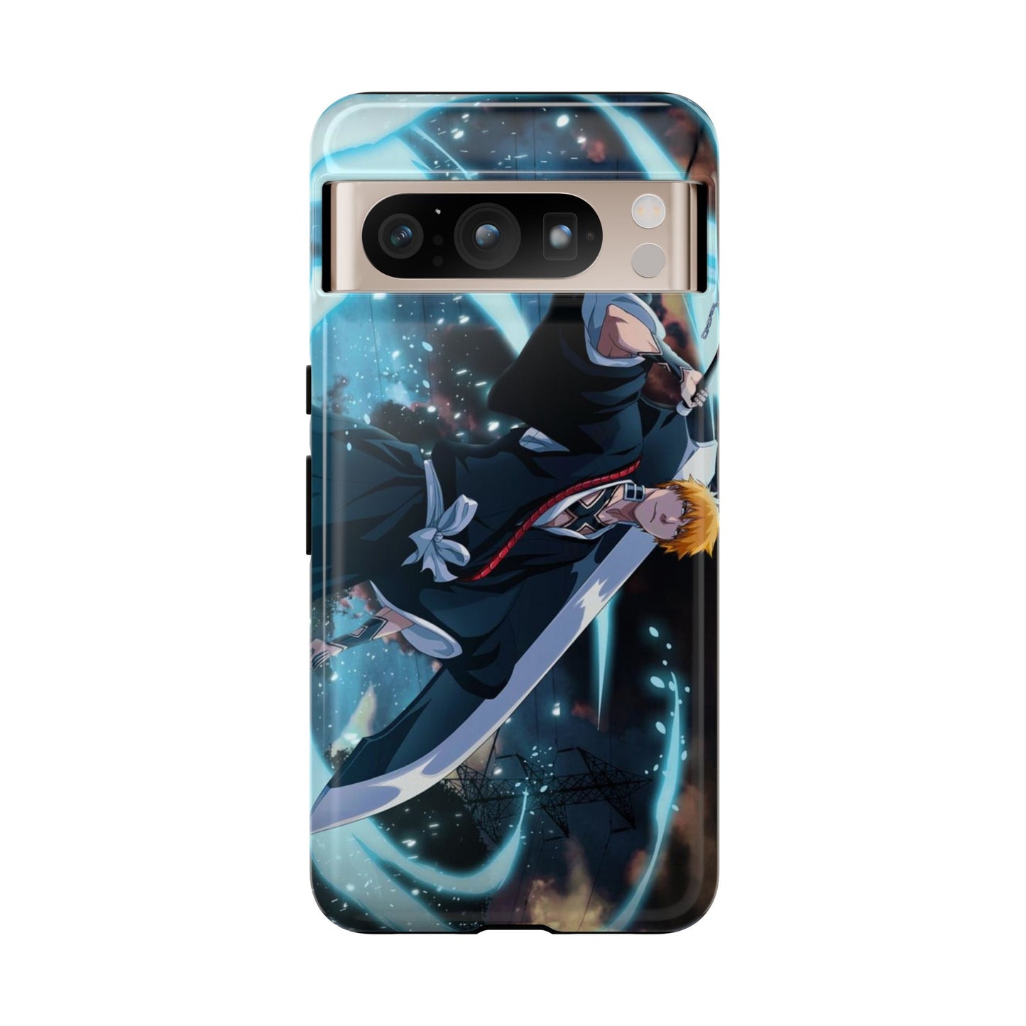 Ichigo, Kurosaki, Tough, Phone, Cases, Bleach, anime, manga, shonen, substitute, soul, reaper, society, rukia, kuchiki, bankai,